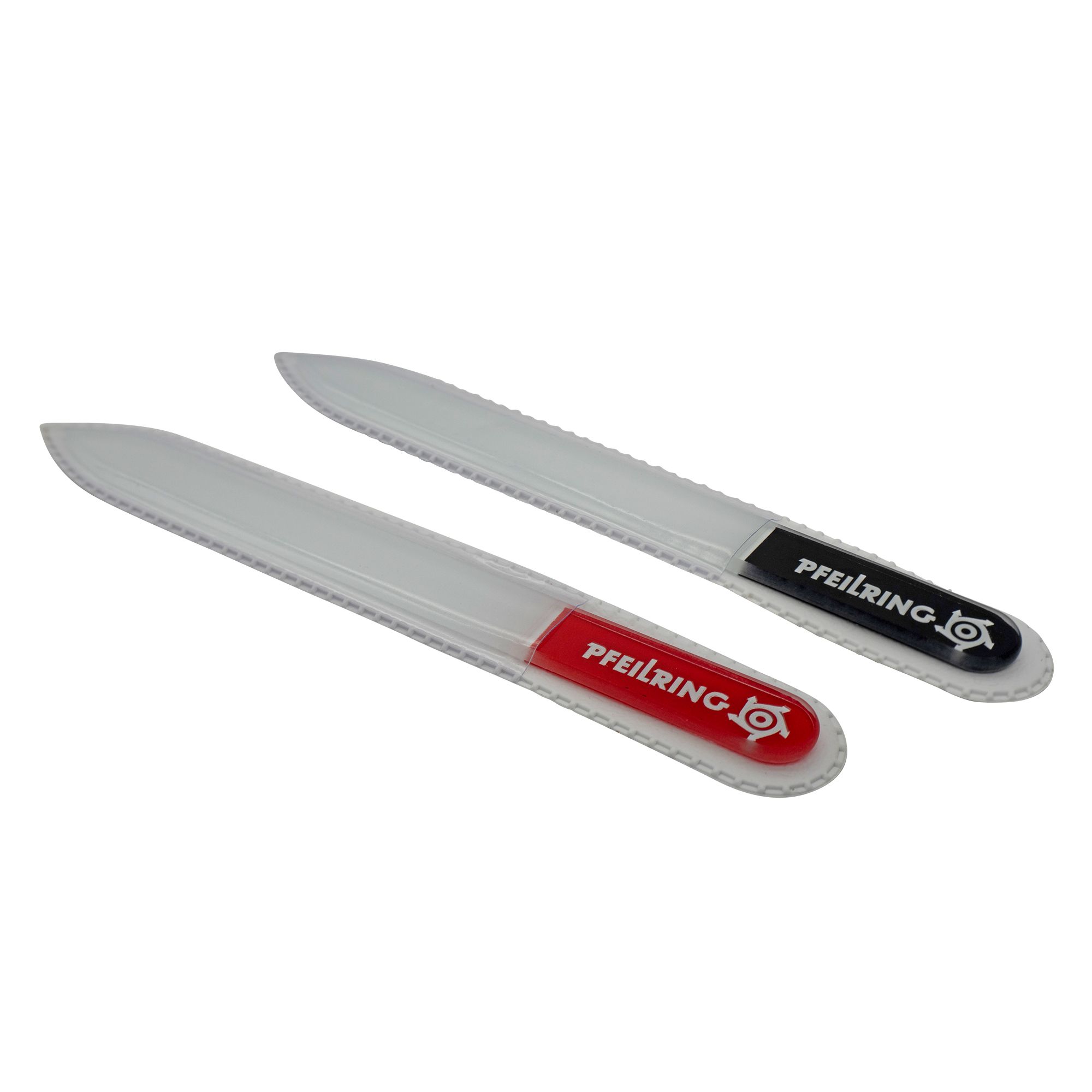 PFEILRING 2 Glasfeilen schonend zum Nagel, auch für künstliche Nägel, 13,5 cm