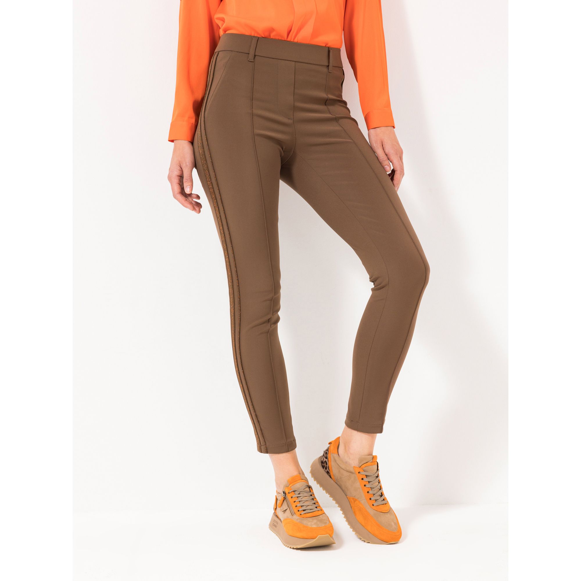 STEFFEN SCHRAUT Jeggings, London knöchellang Galon mit Zierband sehr schmales Bein