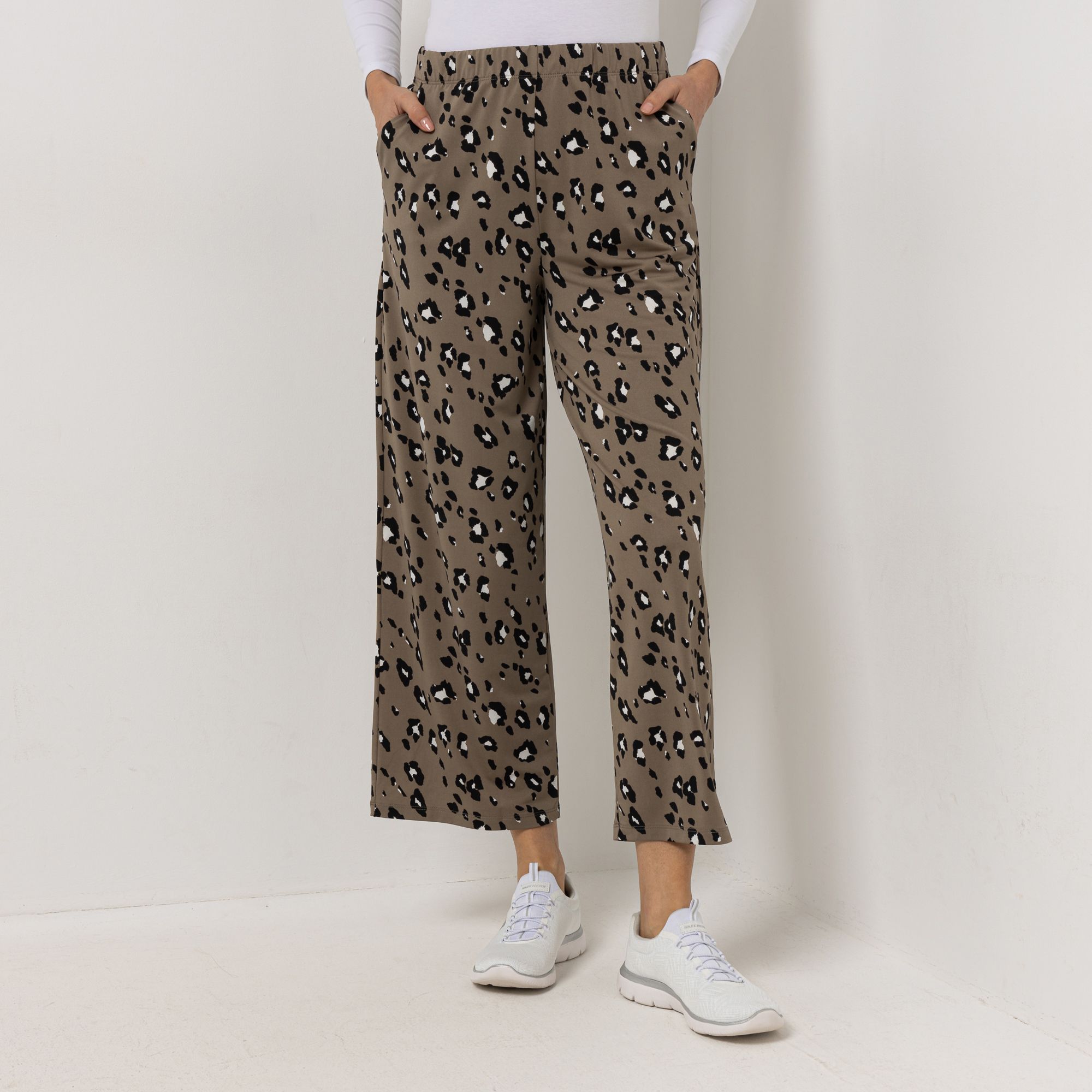 KIM & CO. Hose, knöchellang Brazil Knit Jersey 2 Eingrifftaschen weiter Beinverlauf