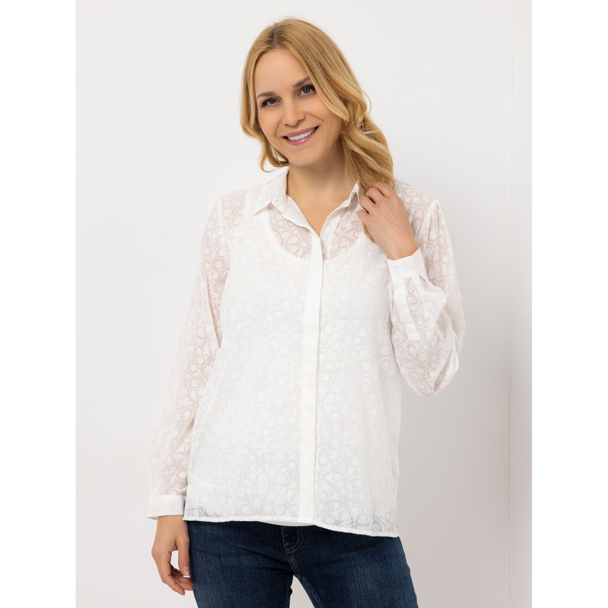 DAWID by Dawid Tomaszewski Bluse mit Top, Hemdblusenkragen leger weit