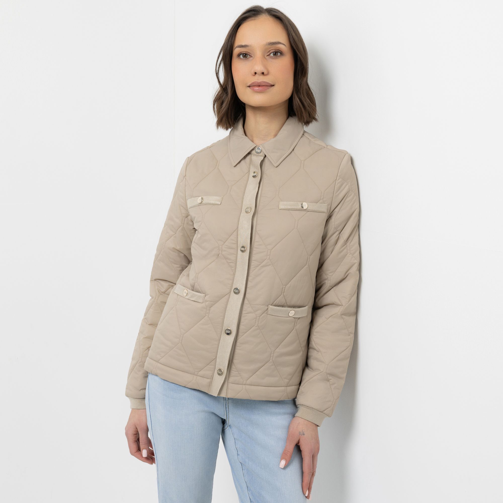 STEFFEN SCHRAUT Steppjacke Kragen Druckknöpfe figurumspielend