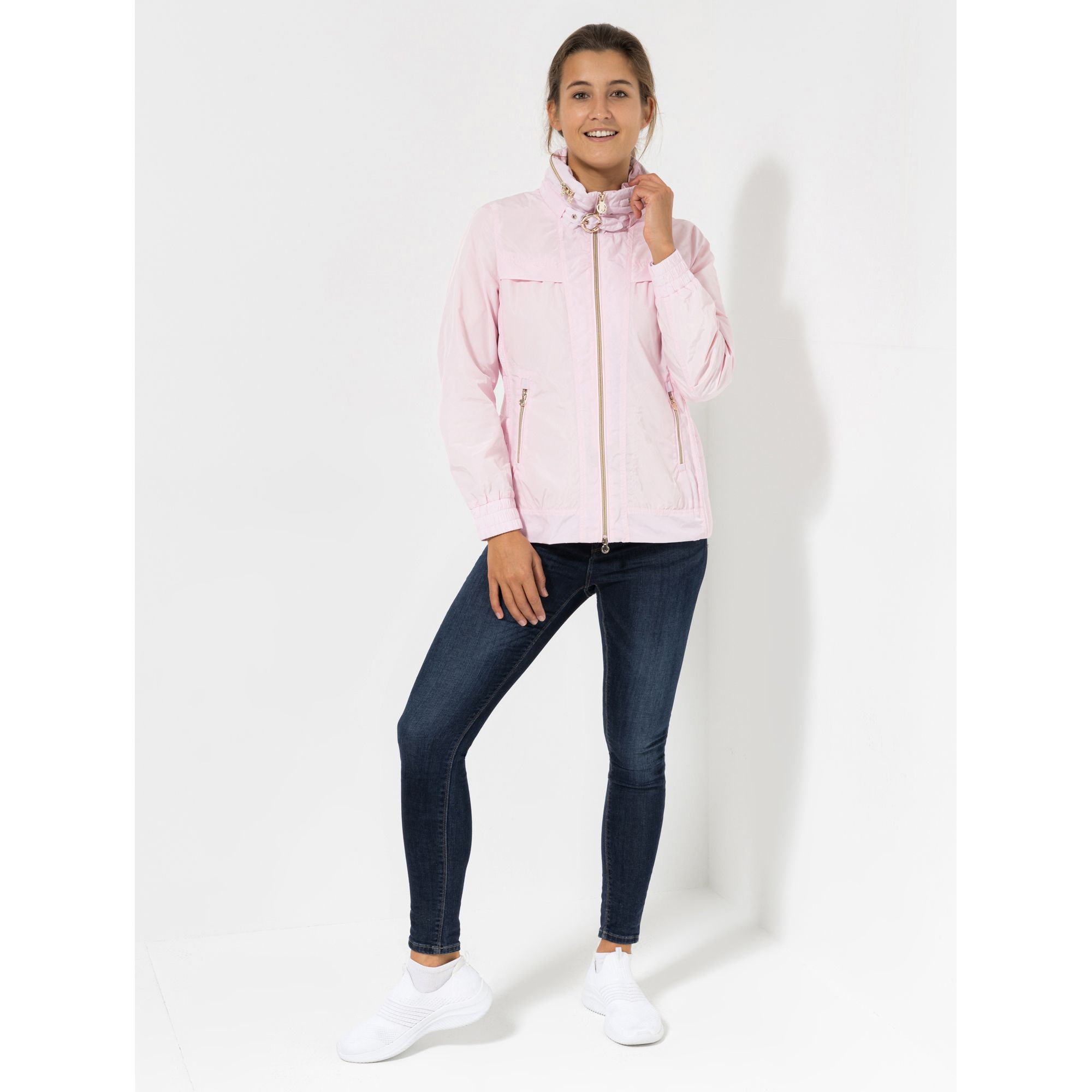 ICONIC by Marina Hoermanseder Jacke, Stehkragen 2-Wege-Zipper figurumspielend