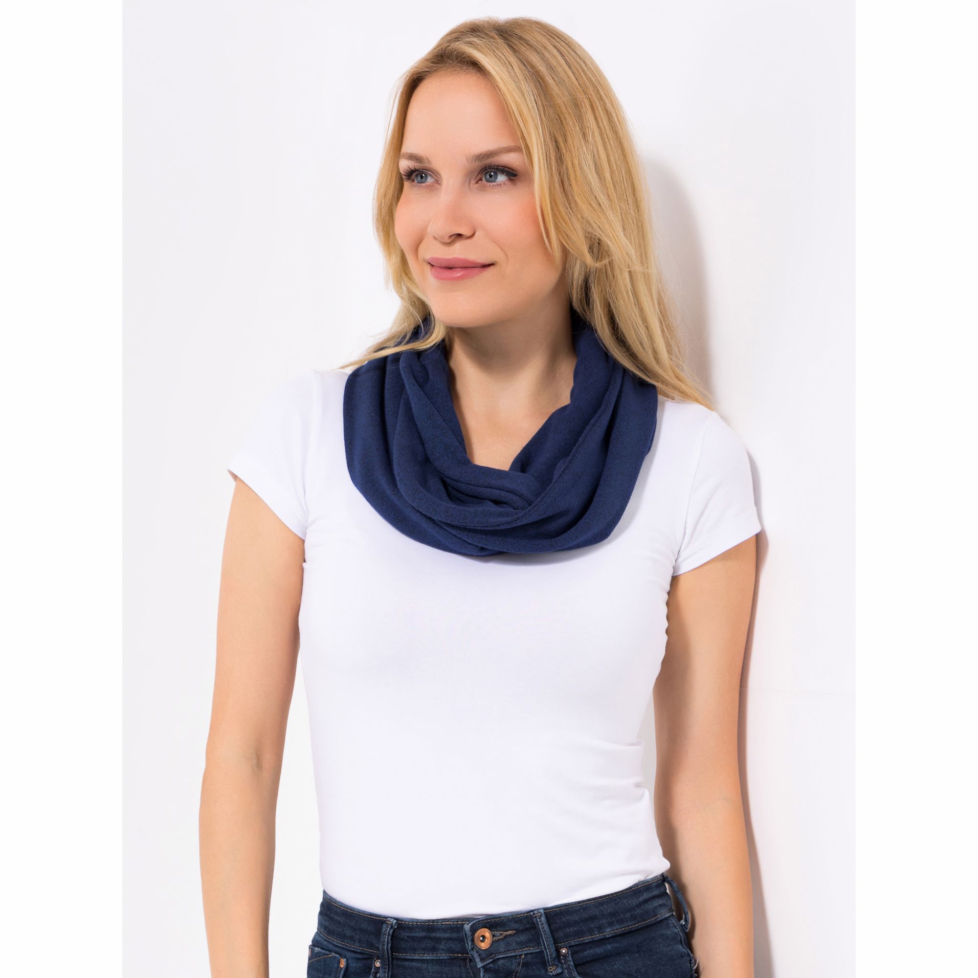 KIM & CO. Loop-Schal Feinstrick Optik Einheitsgrösse Länge: 162cm