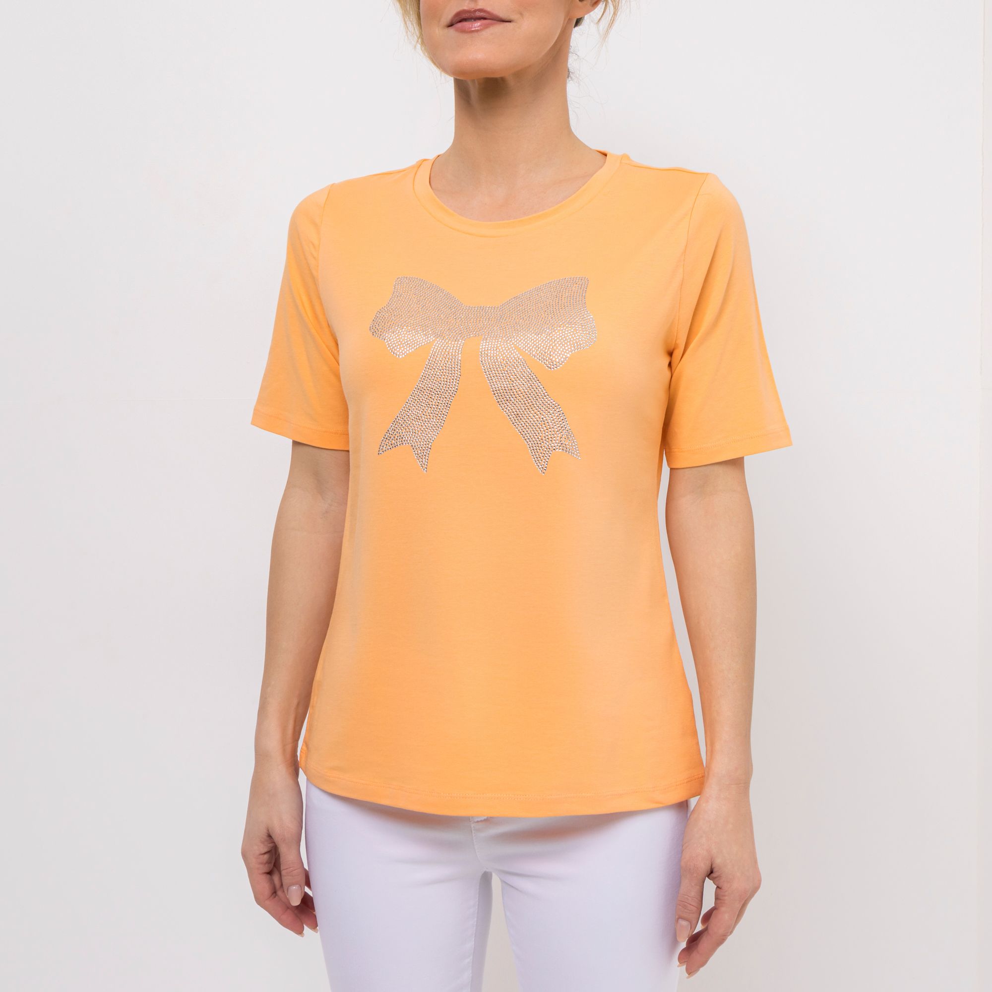 STEFFEN SCHRAUT Shirt, 1/2-Arm Rundhalsausschnitt Strass-Detail figurumspielend