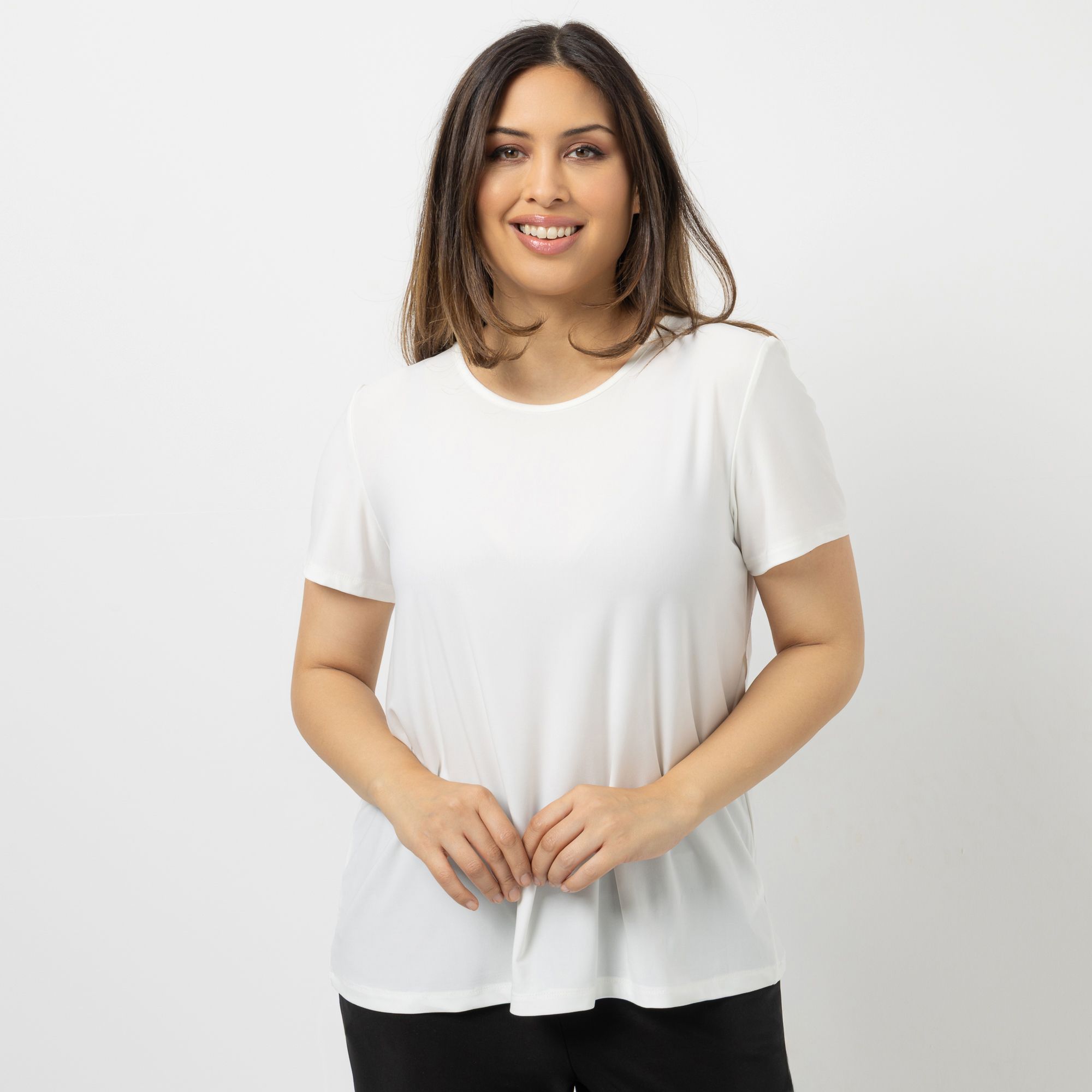 KIM & CO. Shirt, 1/2-Arm Brazil Knit Jersey Rundhalsausschnitt figurumspielend