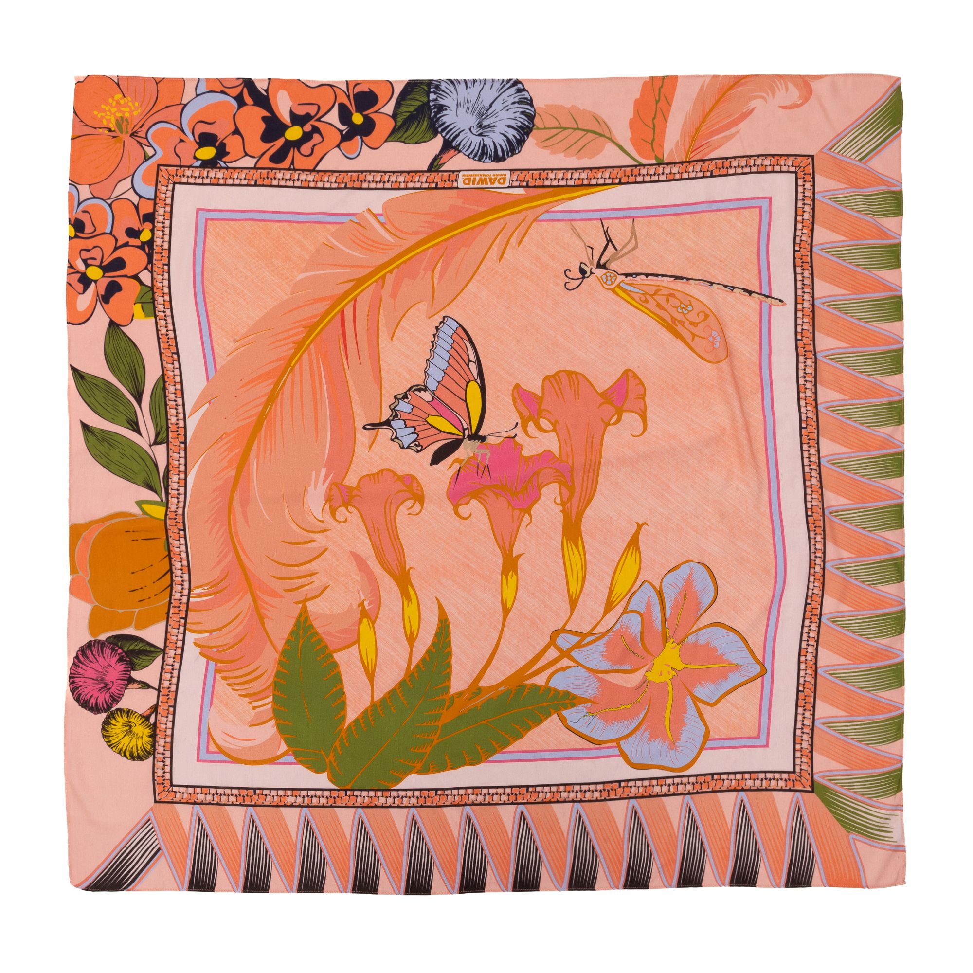 DAWID by Dawid Tomaszewski Tuch, gewebt mit Exklusivdruck 110x110cm