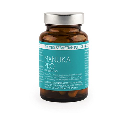 Dr. med. Sebastian Pleuse Manuka Pro mit Vitamin C, D3 & B2 60 Kapseln, 30 Tage