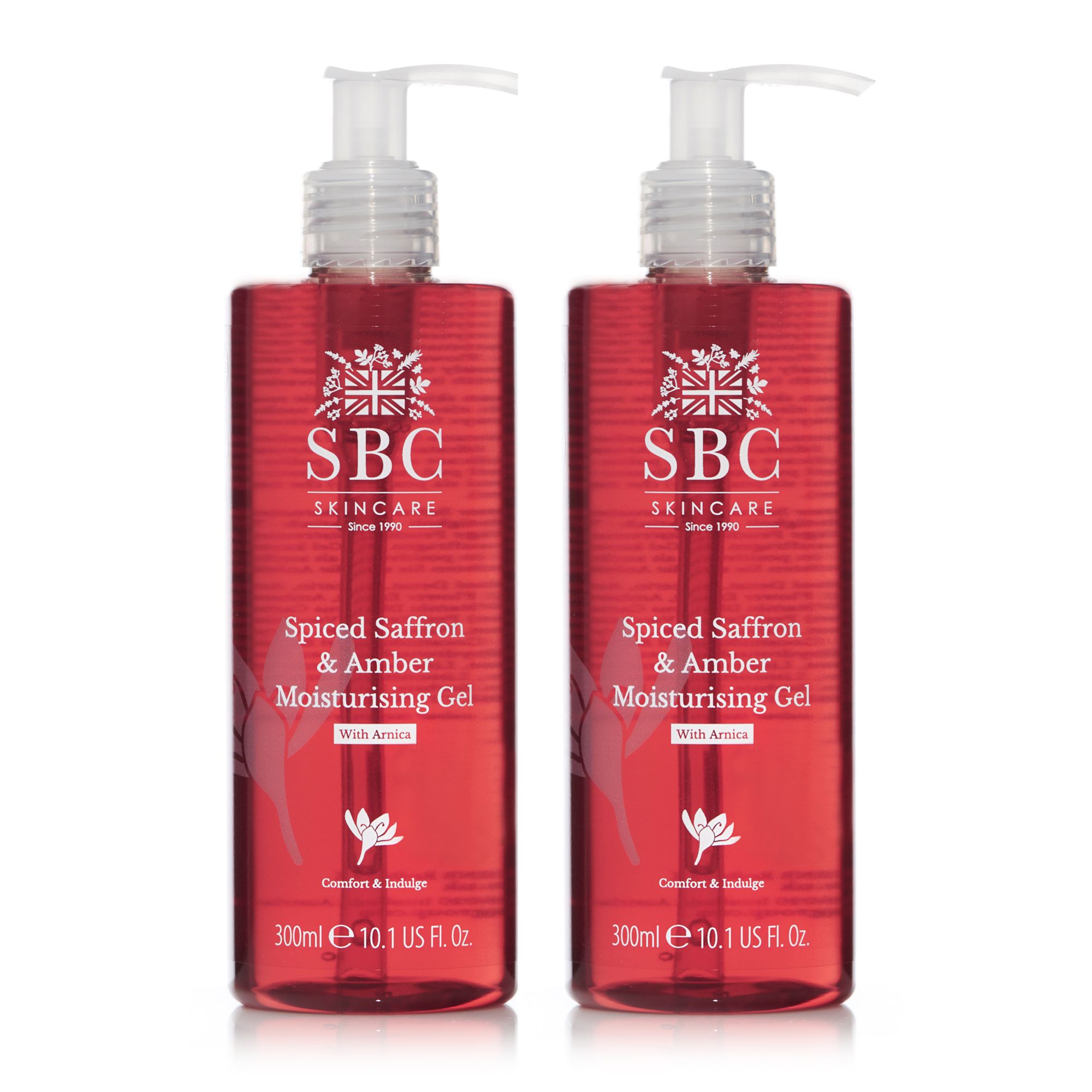 SBC Spiced Saffron & Amber with Arnica Moisturising Gel Duo 2x 300ml