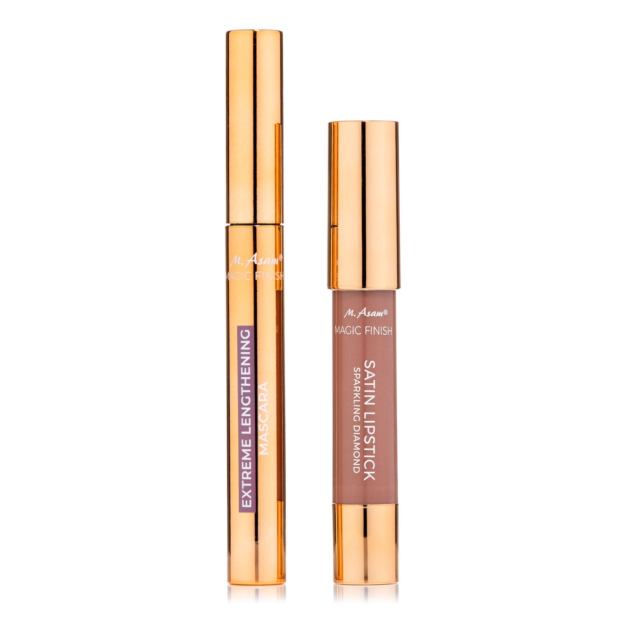 M.ASAM® Magic Finish Extreme Lengthening Mascara 7ml & Satin Lipstick 3g