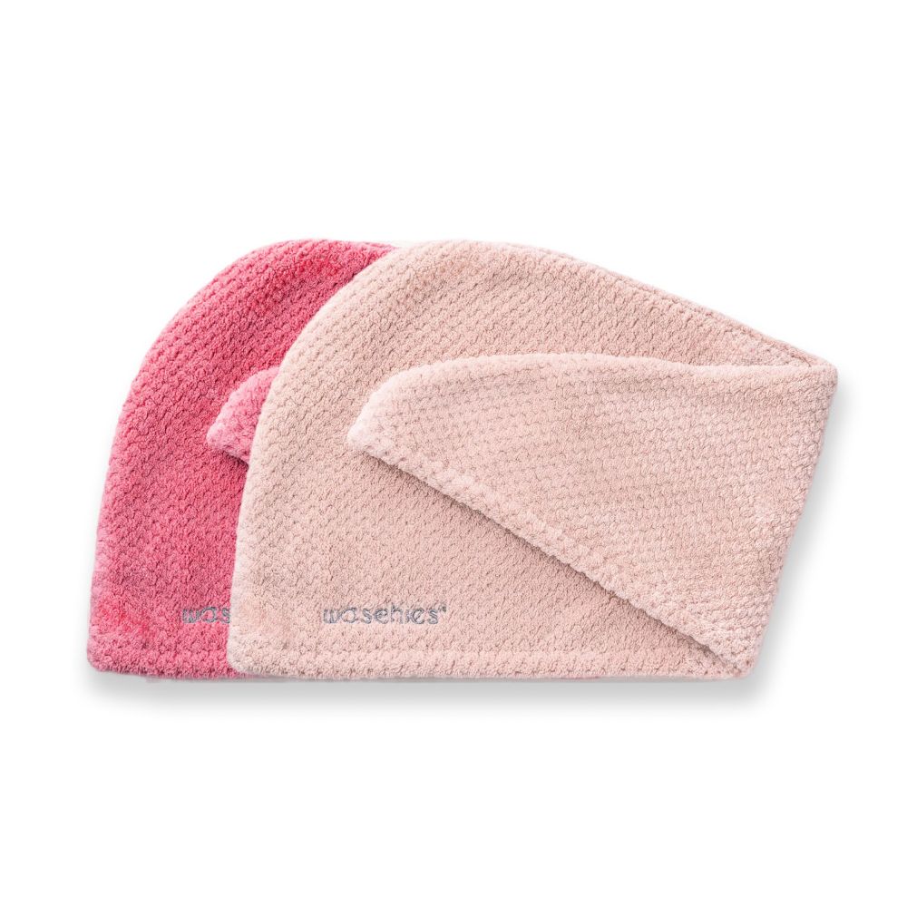 WASCHIES® Mikrofaser Haarturban ultrasaugstark 2er Pack