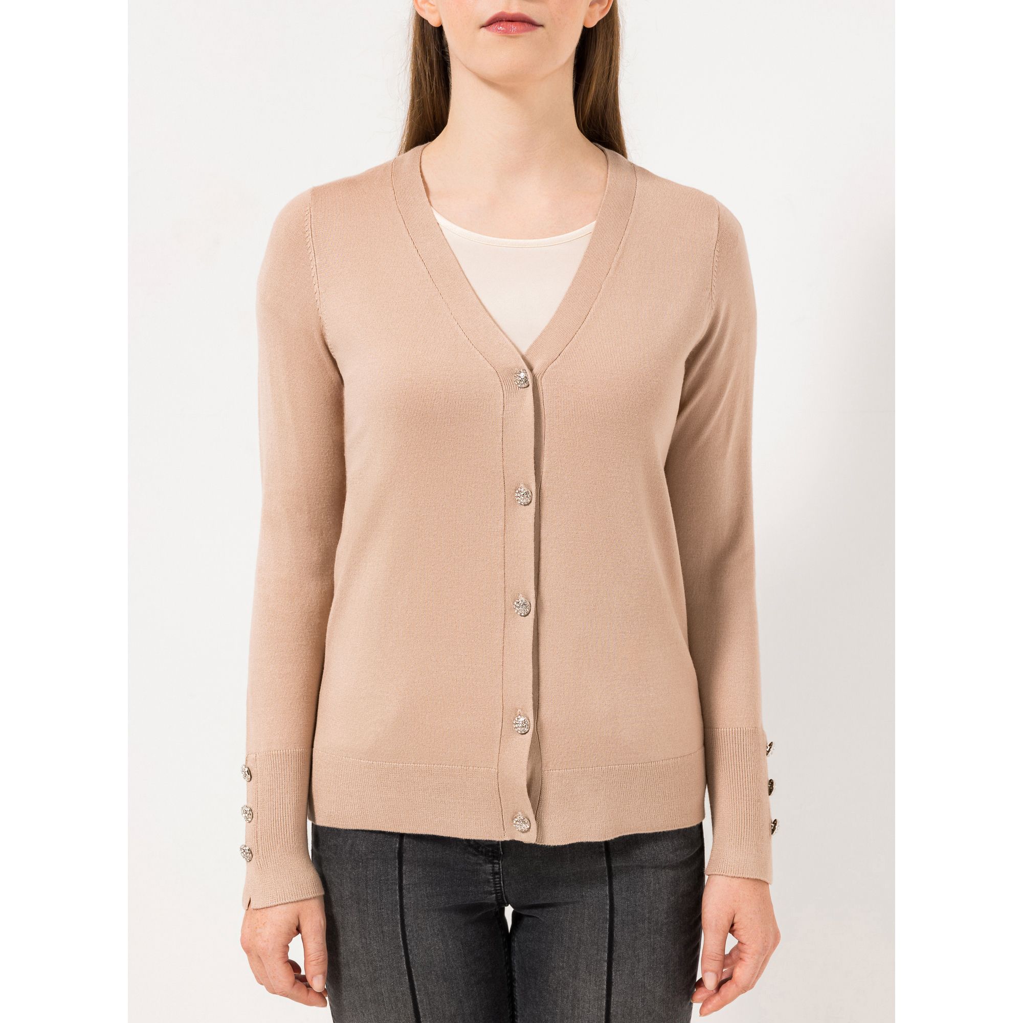 STEFFEN SCHRAUT Cardigan V-Ausschnitt Knopfleiste figurumspielend