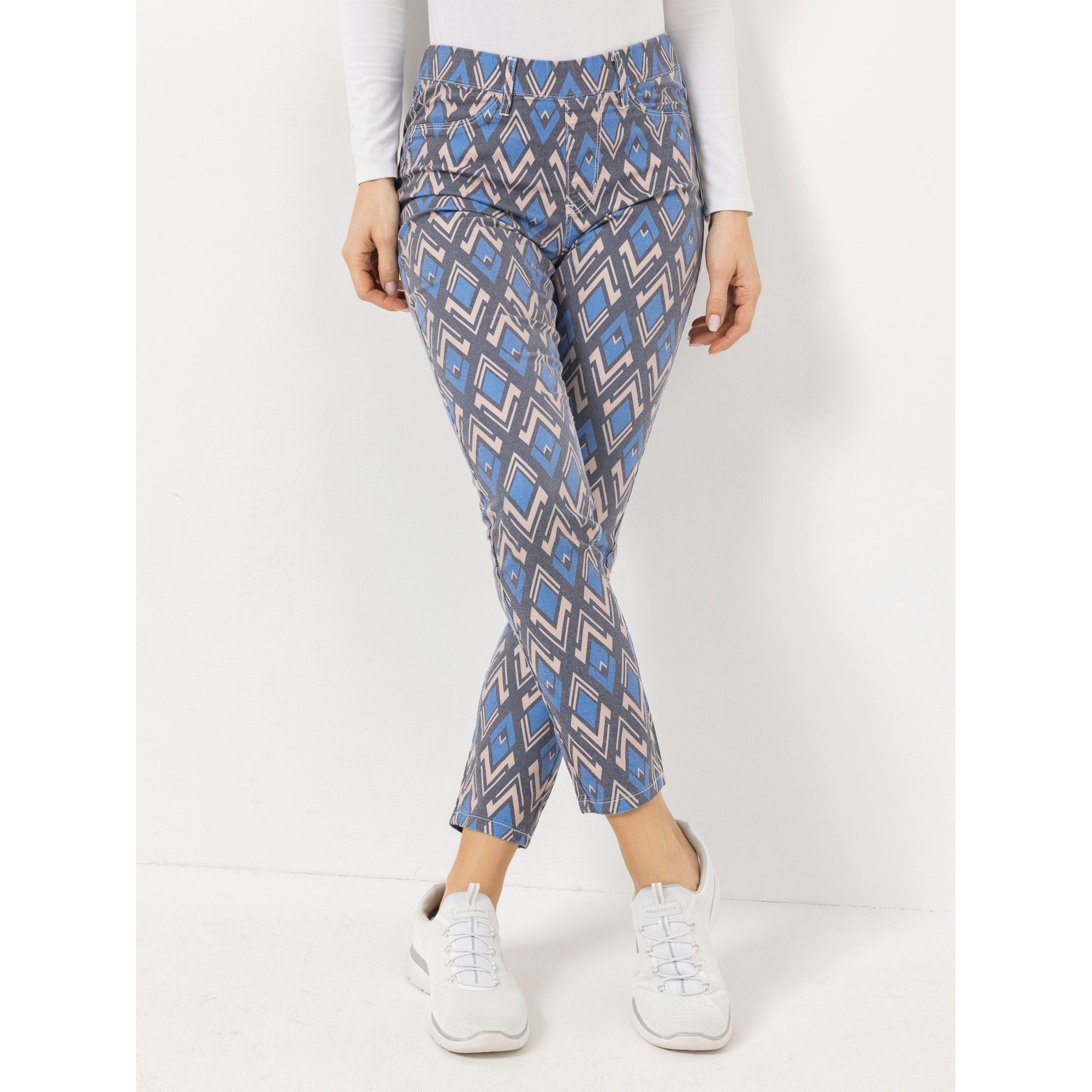 ANNI FOR FRIENDS Jeggings Antonia Rundumdehnbund Gürtelschlaufen sehr schmales Bein