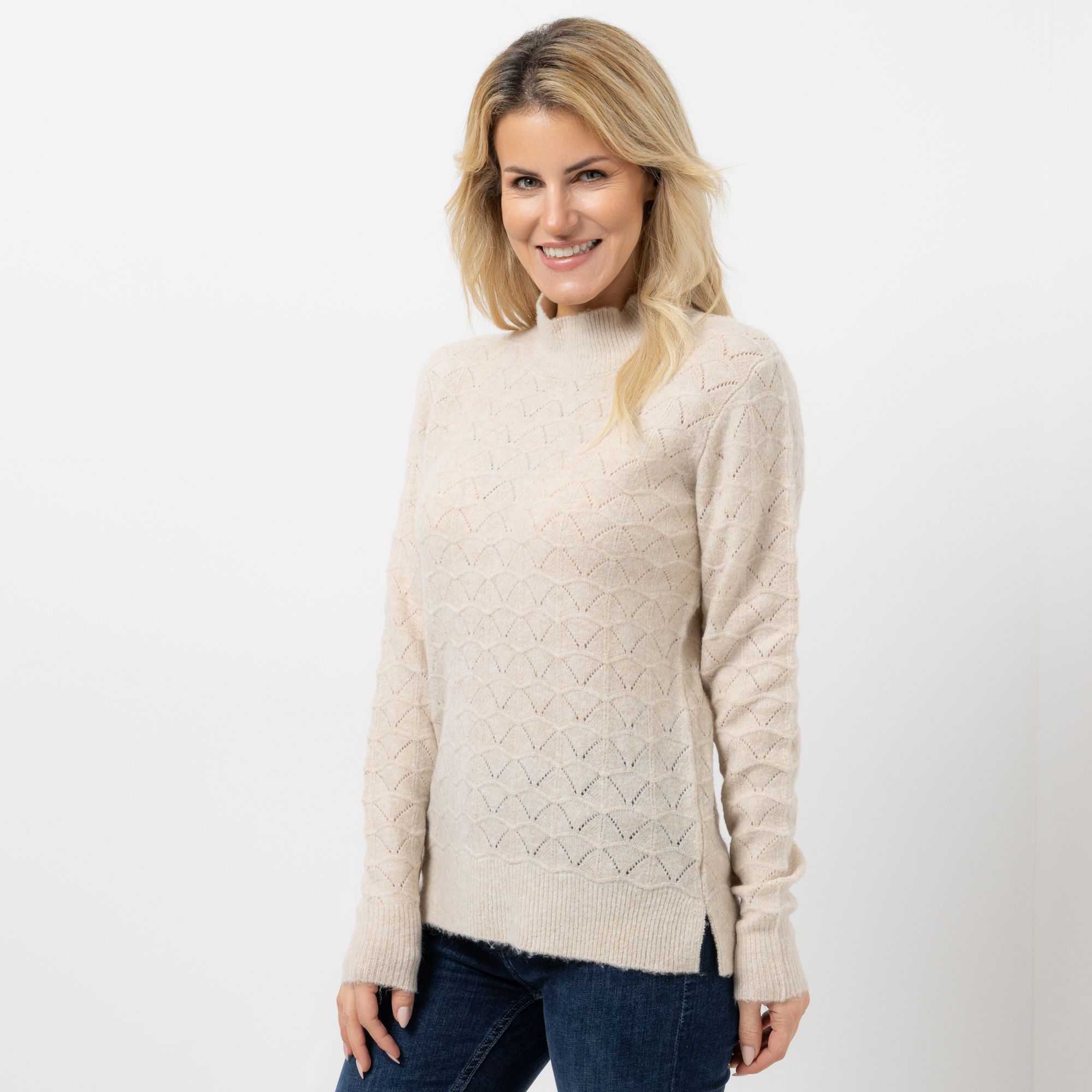 DAWID by Dawid Tomaszewski Pullover, Langarm Stehkragen figurumspielend