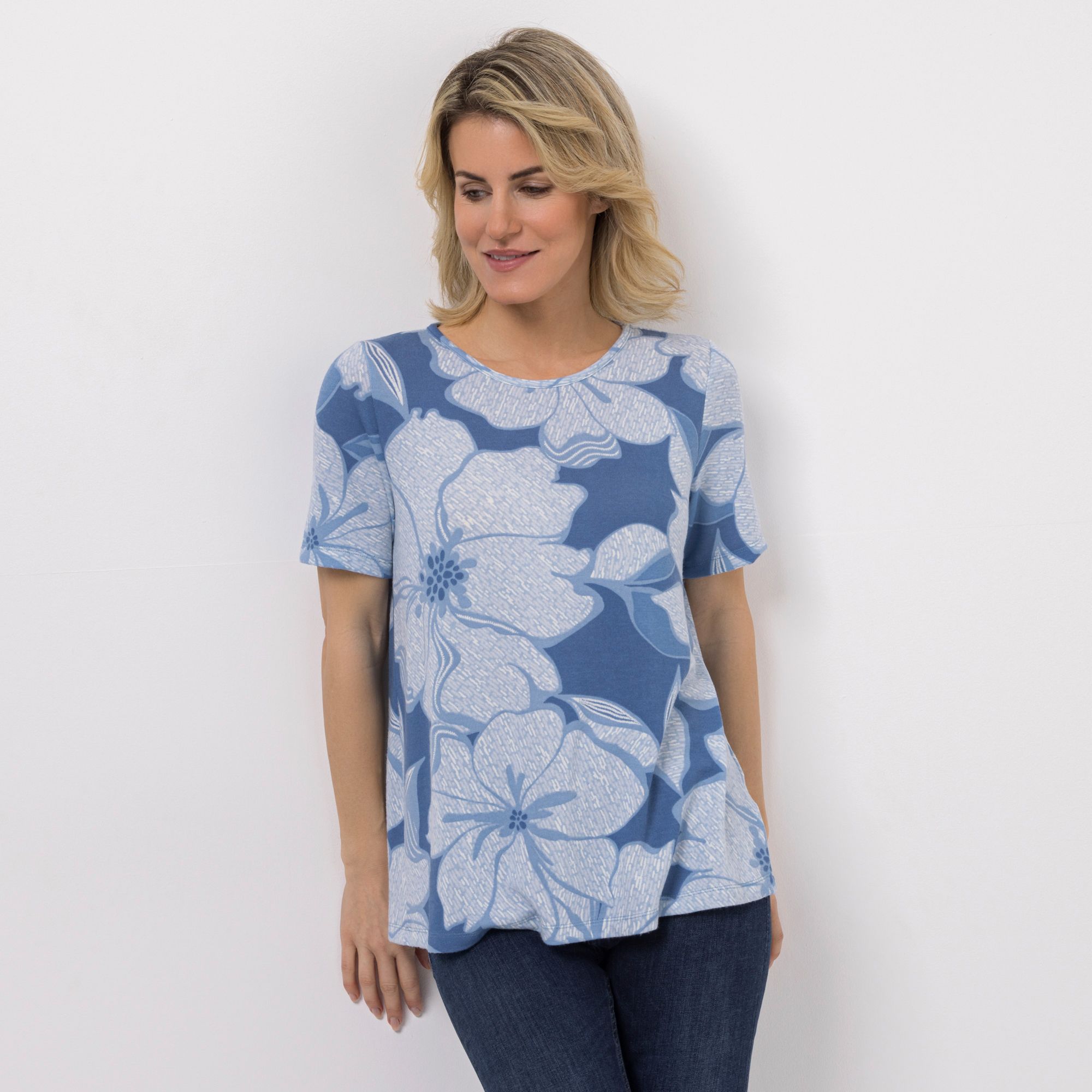 KIM & CO. Shirt, 1/2-Arm Soft Touch Jersey Rundhalsausschnitt figurumspielend