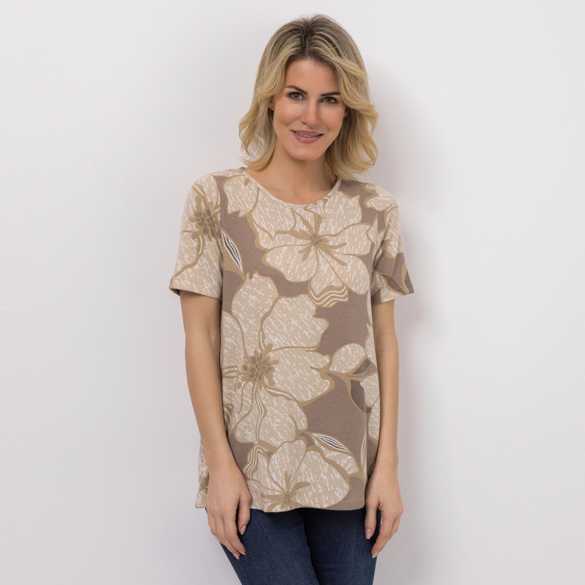 KIM & CO. Shirt, 1/2-Arm Soft Touch Jersey Rundhalsausschnitt figurumspielend
