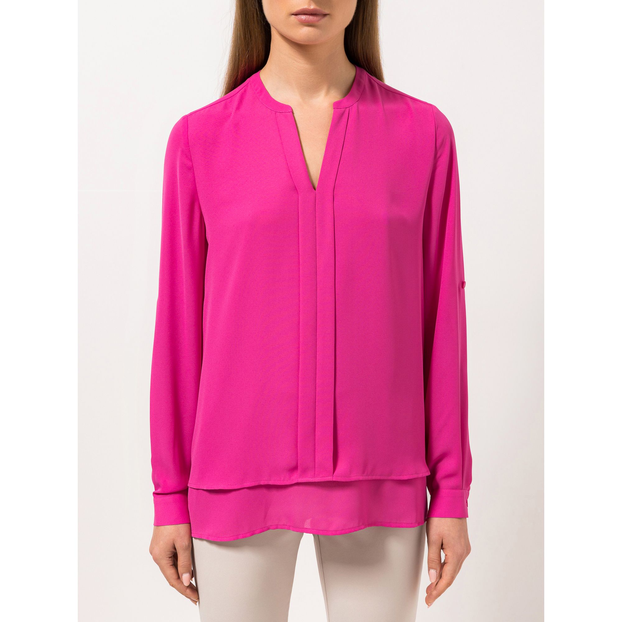 STEFFEN SCHRAUT Bluse Armriegel doppellagig leger weit