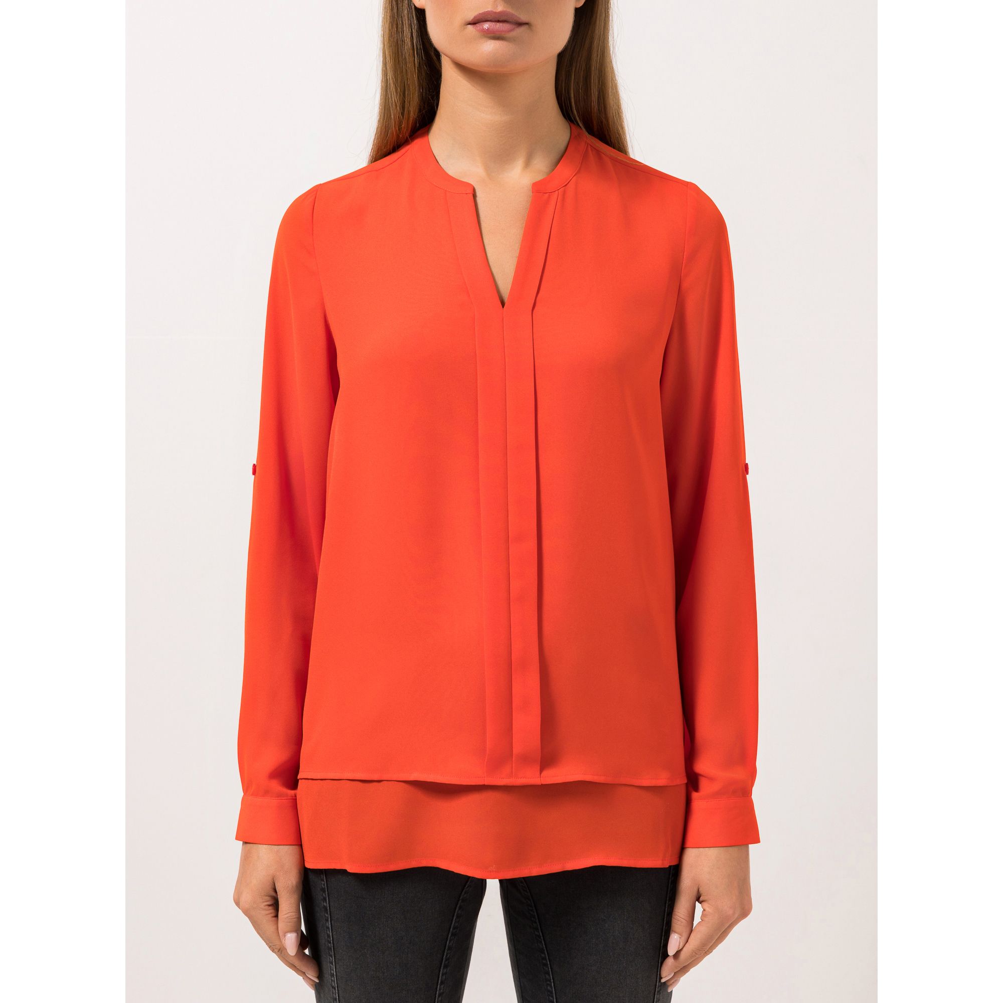 STEFFEN SCHRAUT Bluse Armriegel doppellagig leger weit