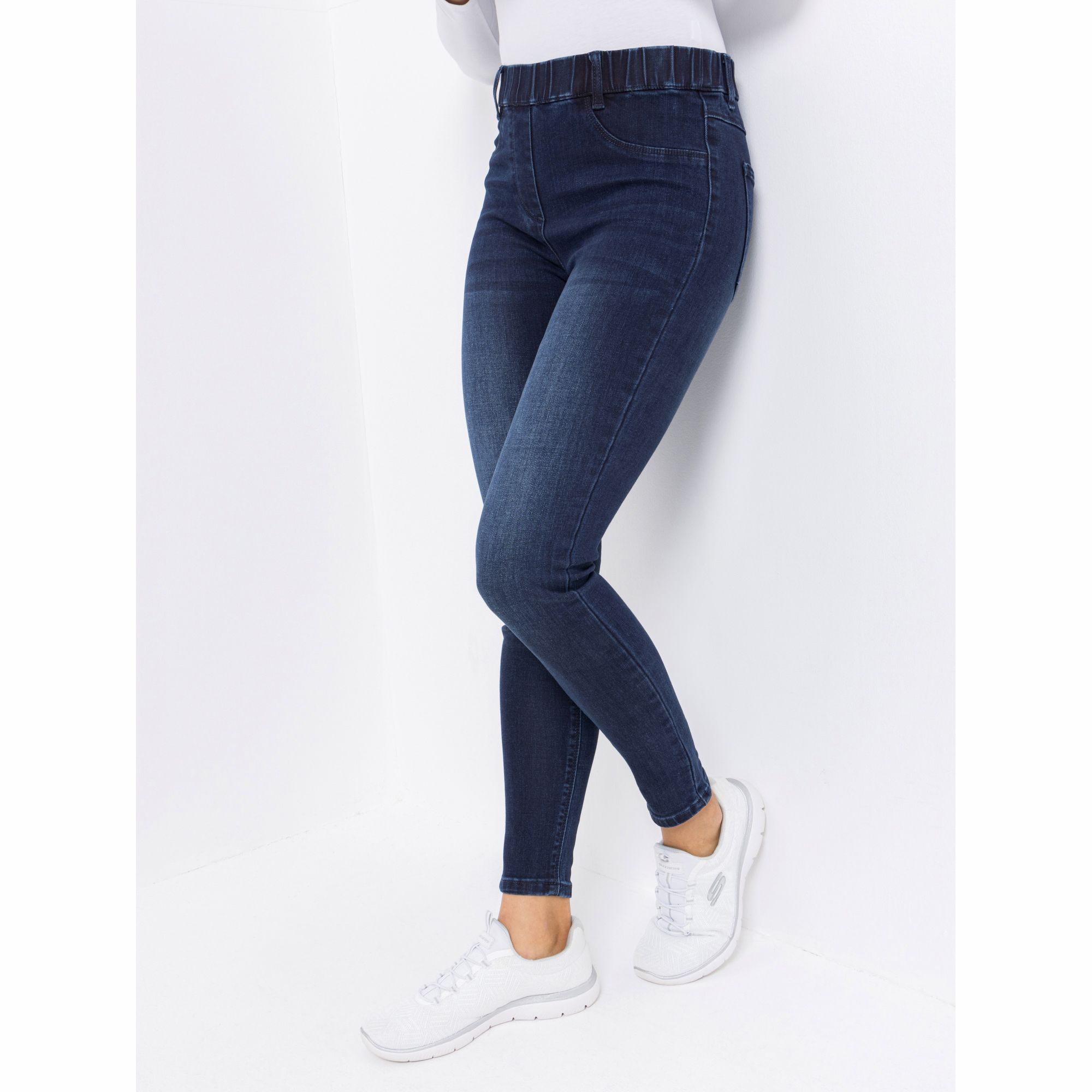 ANNI FOR FRIENDS Jeggings Arielle knöchellang Rundumdehnbund sehr schmales Bein