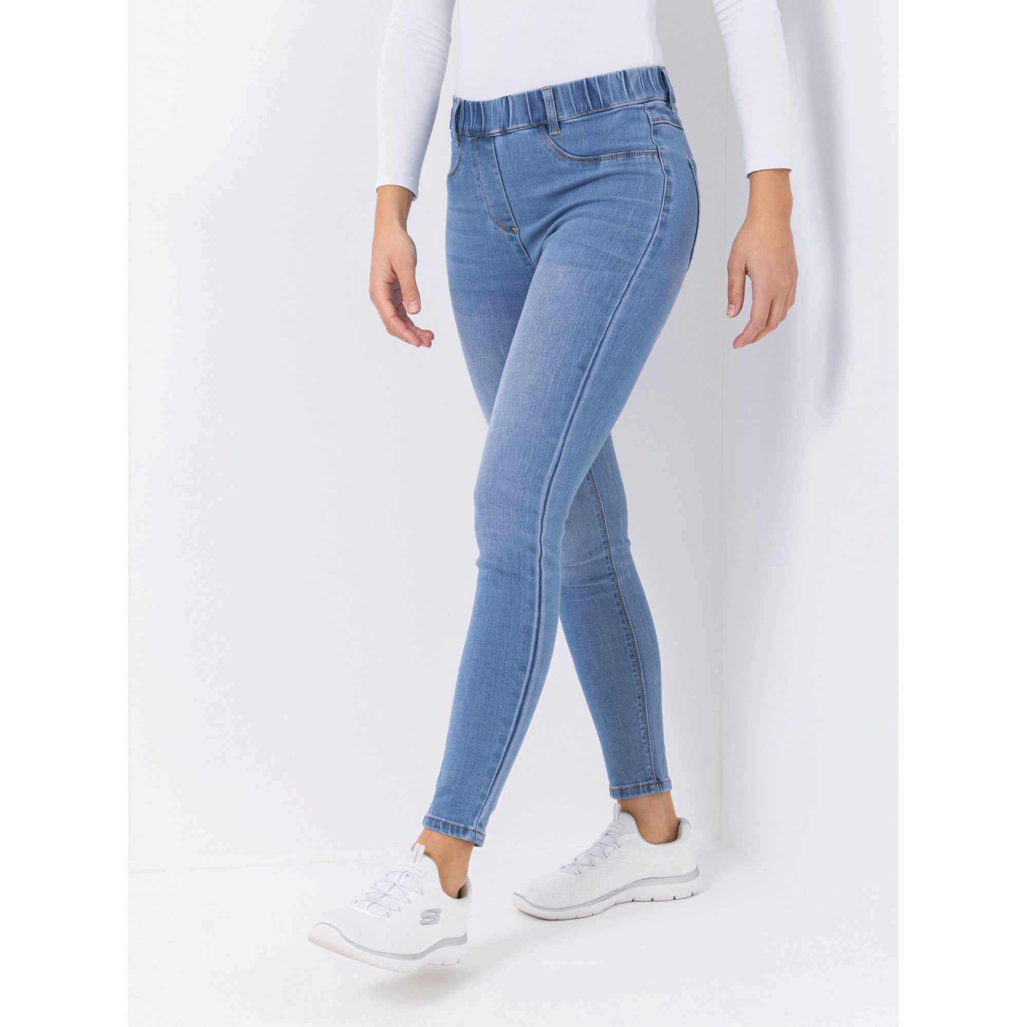 ANNI FOR FRIENDS Jeggings Arielle knöchellang Rundumdehnbund sehr schmales Bein