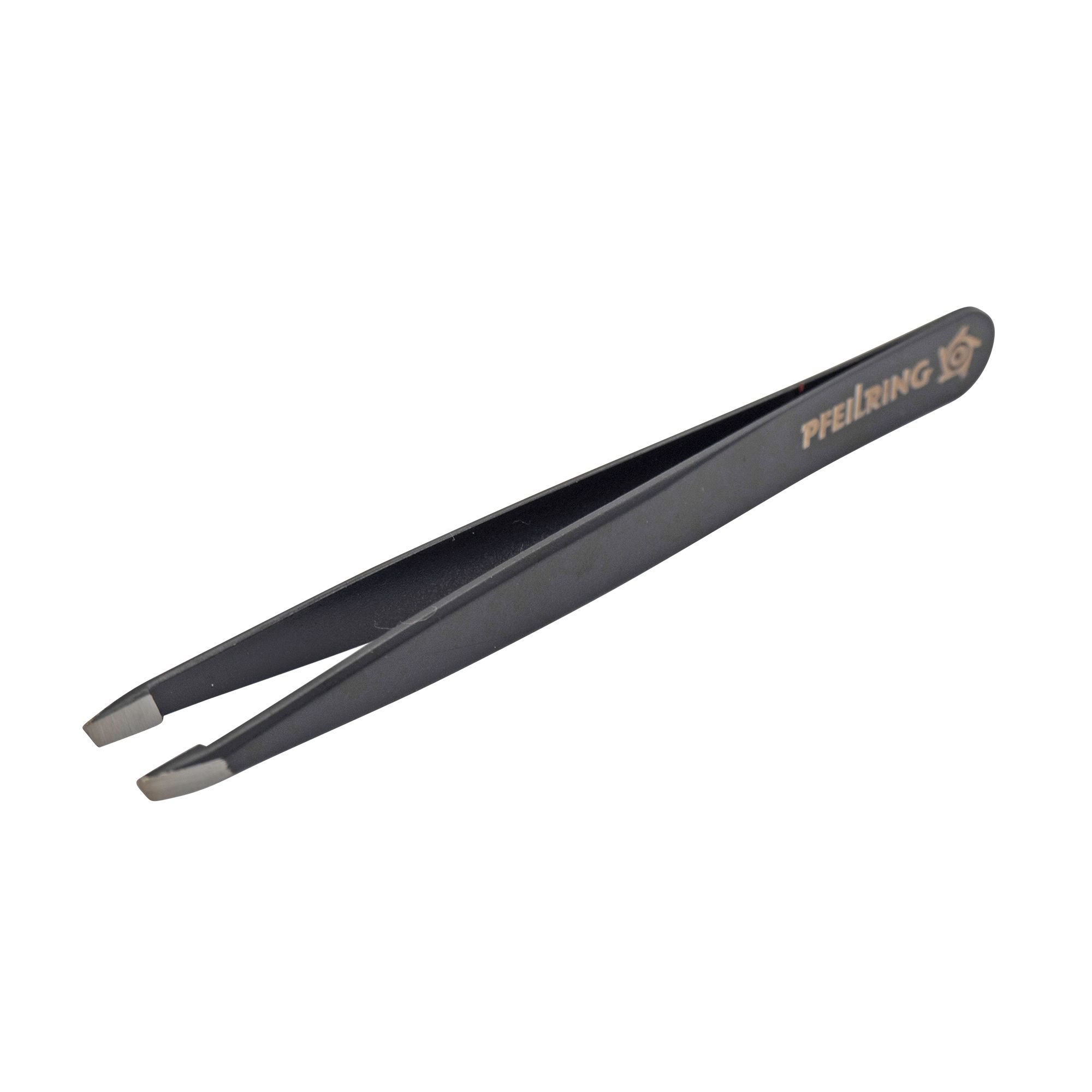 PFEILRING Pinzette mit schräger Spitze, rostfrei, mattiert 9,7cm