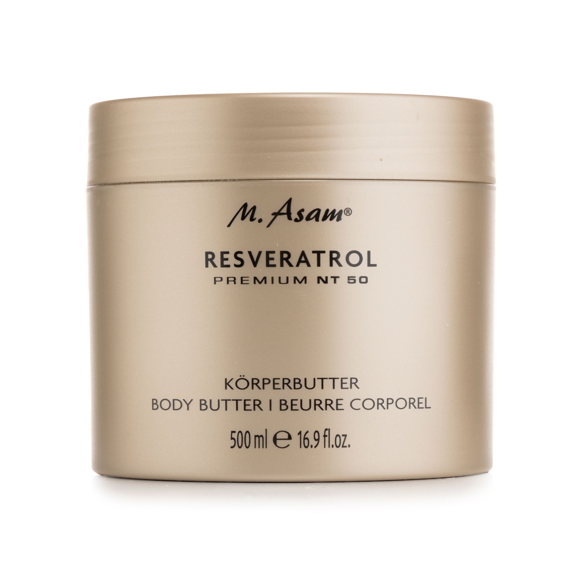 M.ASAM® Resveratrol Premium NT 50 Körperbutter 500ml