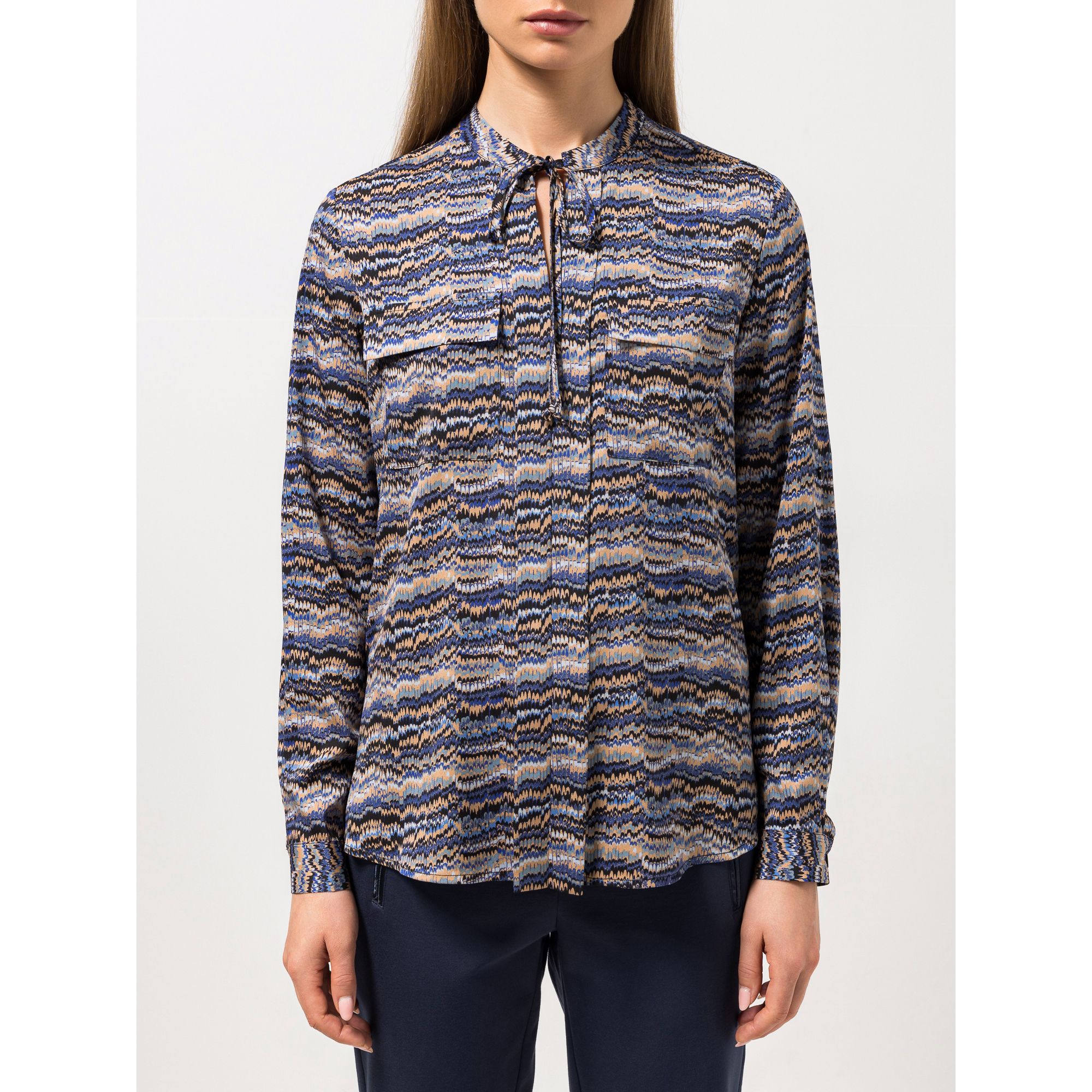 STEFFEN SCHRAUT Bluse Nizza Ärmelriegel Brusttaschen figurumspielend