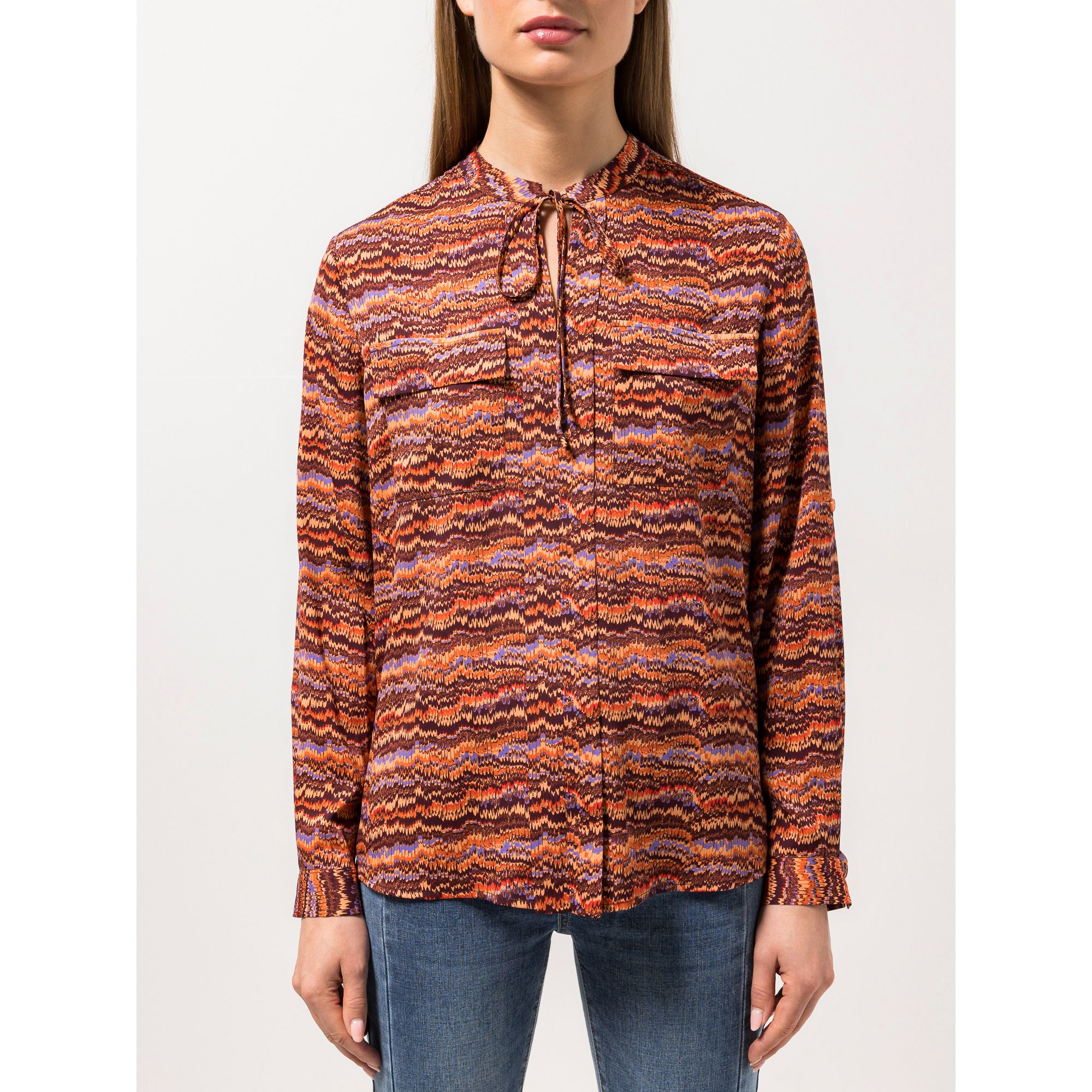 STEFFEN SCHRAUT Bluse Nizza Ärmelriegel Brusttaschen figurumspielend