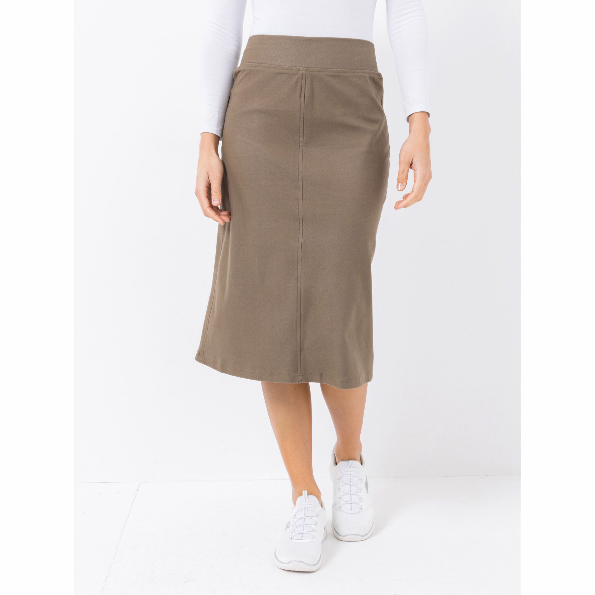 KIM & CO. Rock Denim-Jersey Rundumdehnbund A-Form