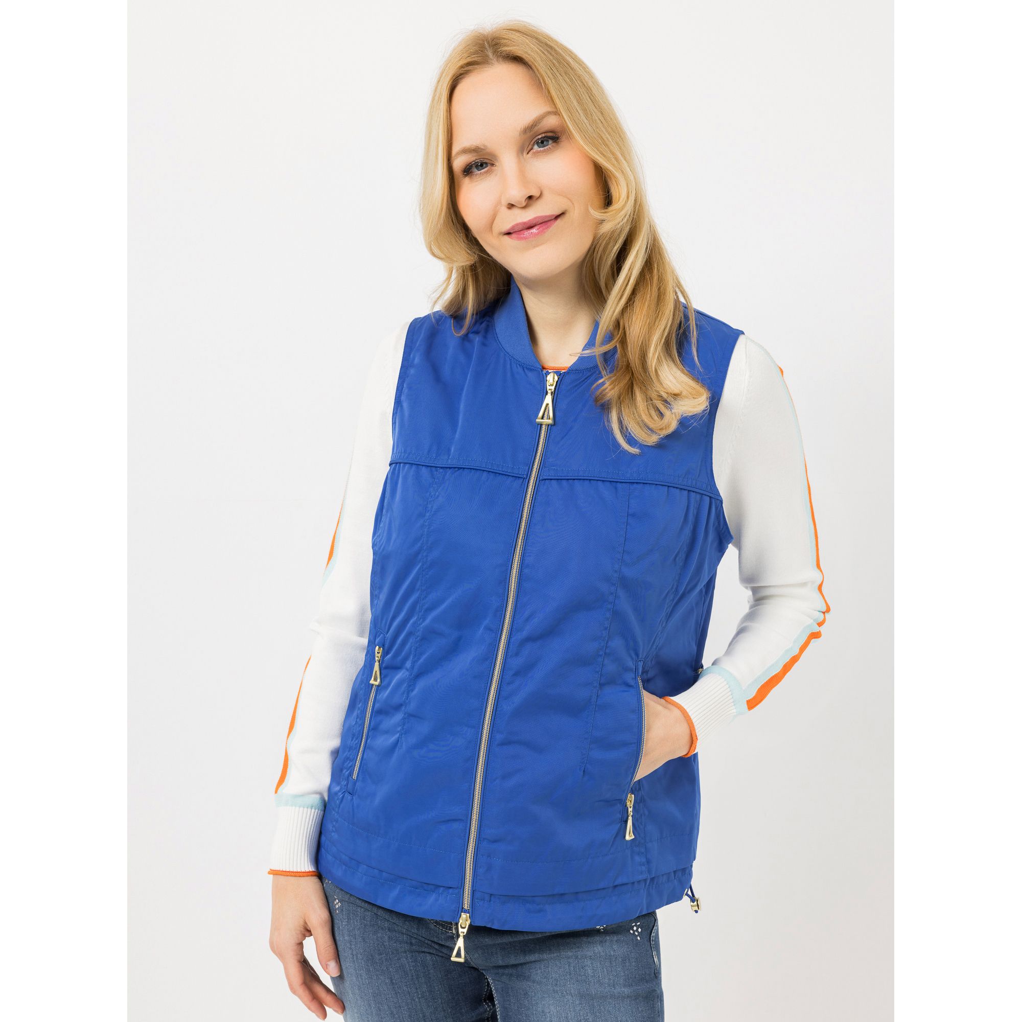 DAWID by Dawid Tomaszewski Weste, Taschen Rippstrick-Kragen figurumspielend