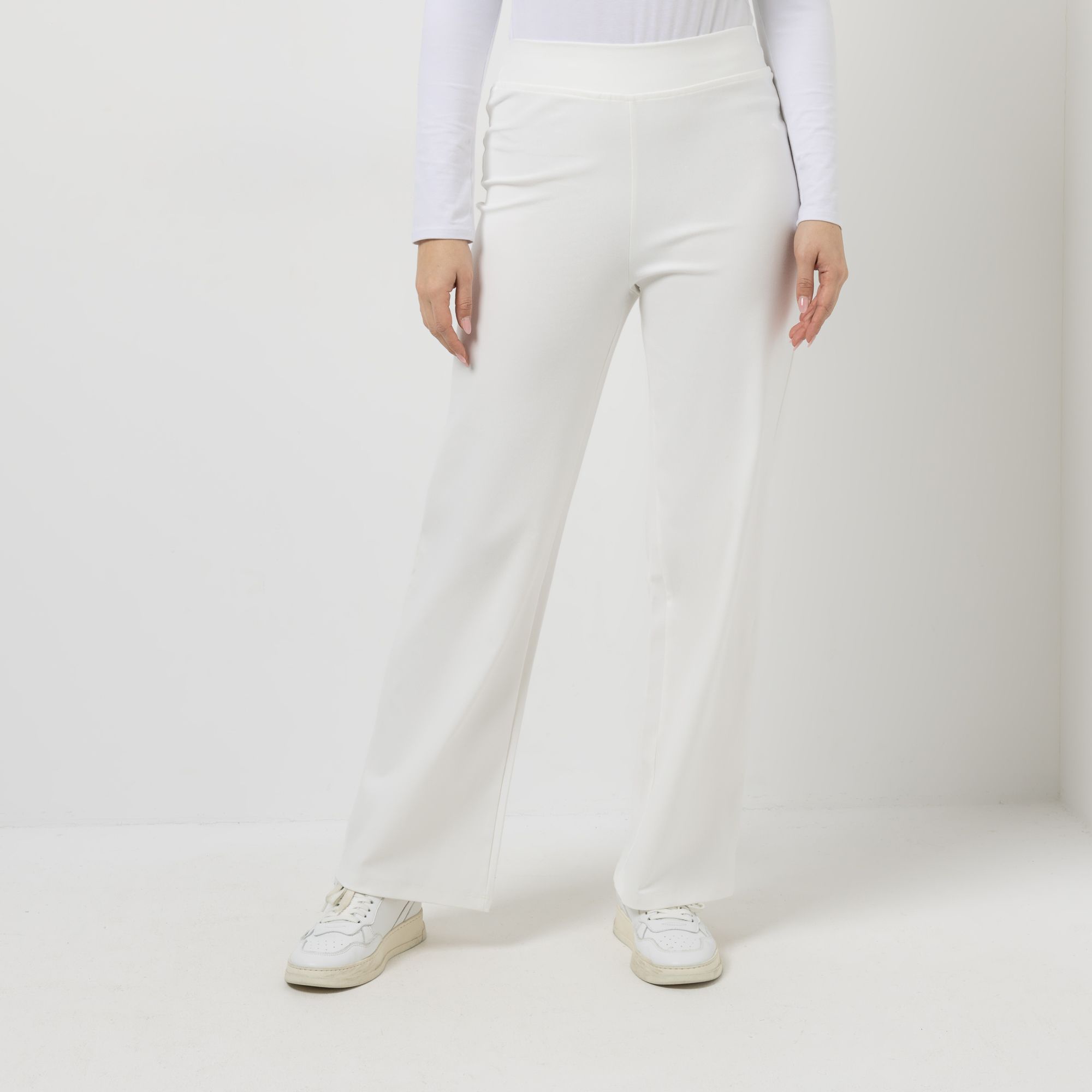 KIM & CO. Hose, 1/1-Länge DenimJersey Rundumdehnbund gerader Beinverlauf