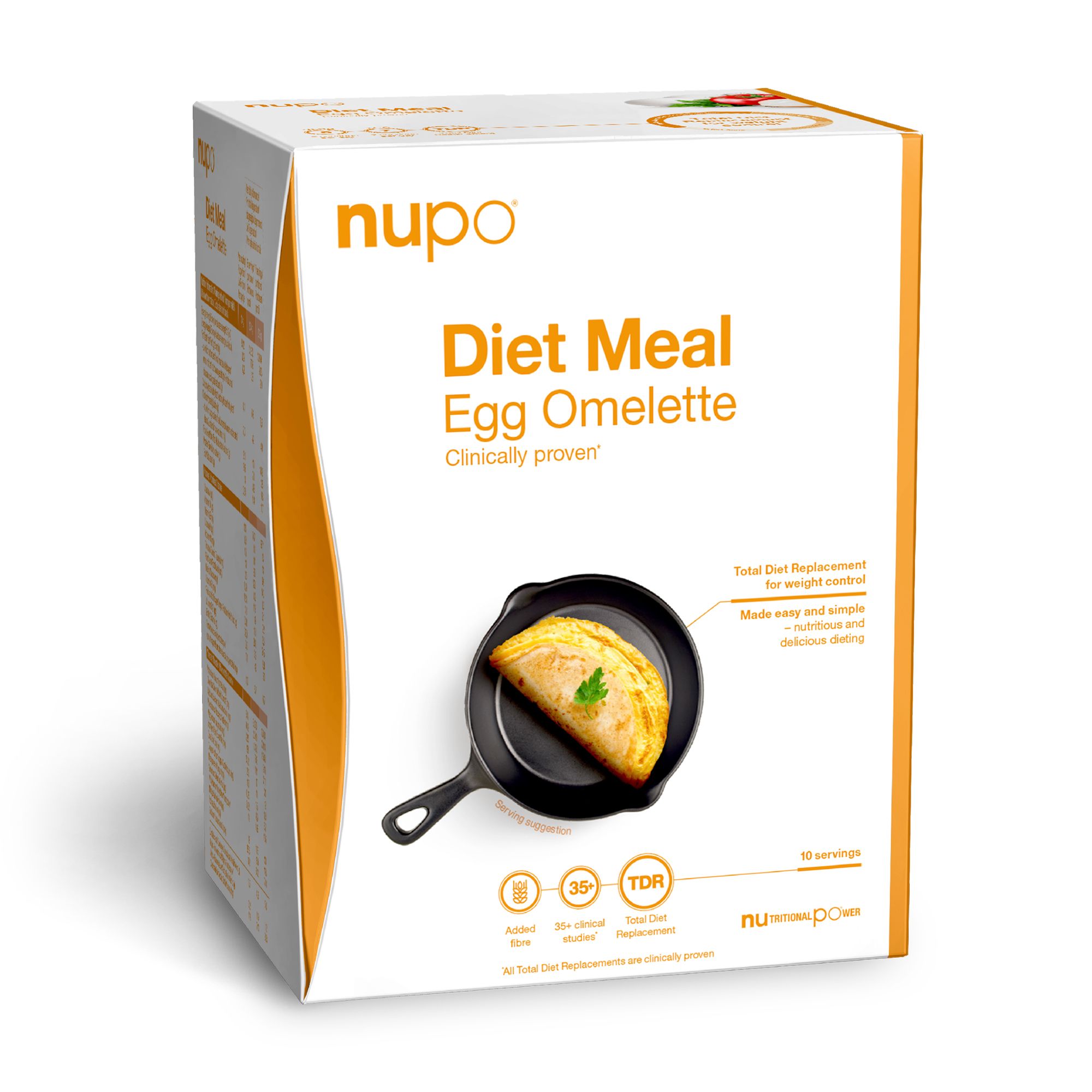  nupo® Single Box Meal Diet Meal Egg Omlette 10 Portionen 340g