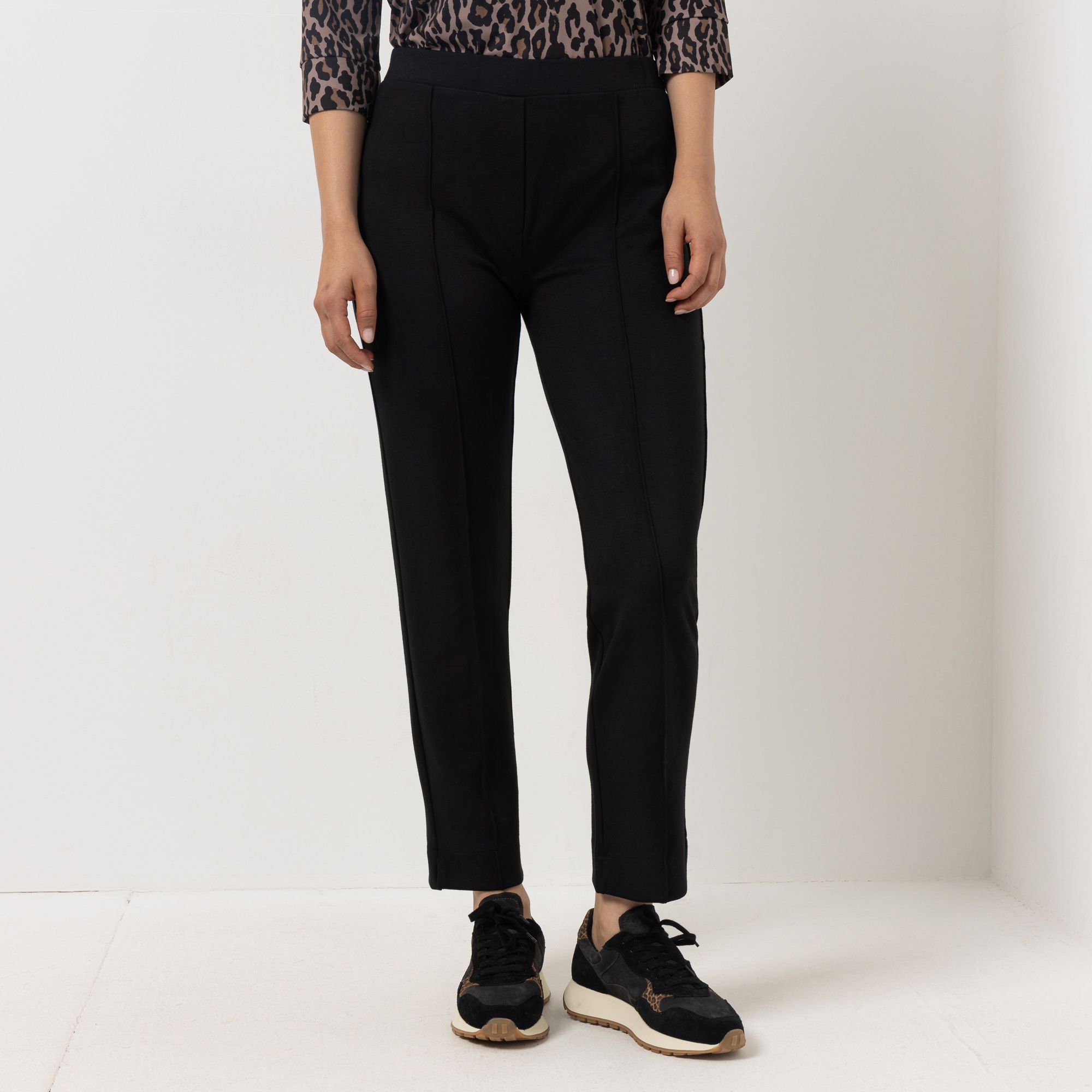 STEFFEN SCHRAUT Jerseyhose Biesen knöchellang konischer Beinverlauf