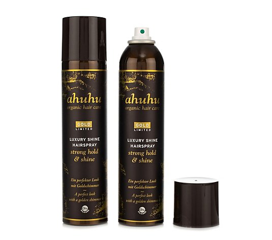 ahuhu organic hair care Gold Limited Edition Hairspray 2x 300ml
