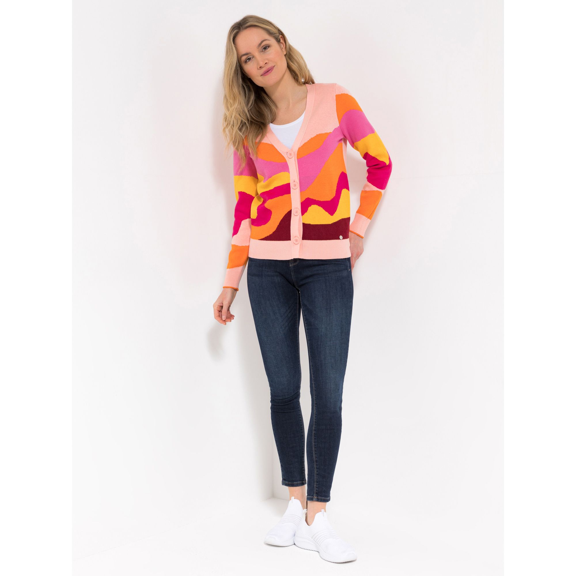 DAWID by Dawid Tomaszewski Cardigan, 1/1 Arm V-Ausschnitt figurumspielend