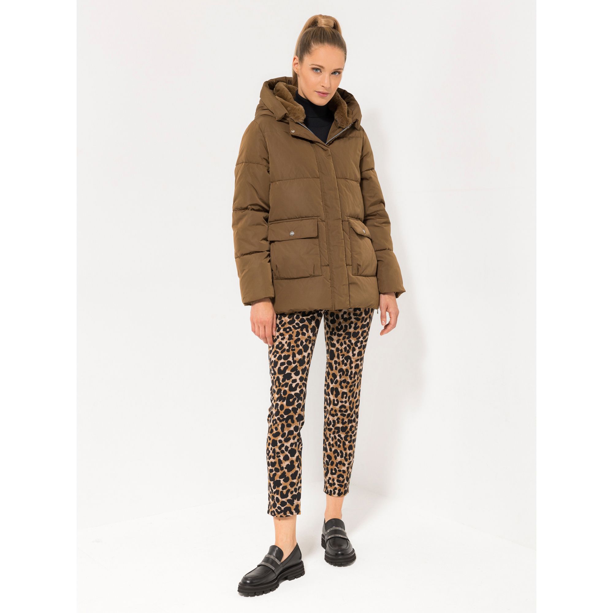 STEFFEN SCHRAUT Steppjacke 2-Wege-Reißverschluss Logo-Druck figurumspielend