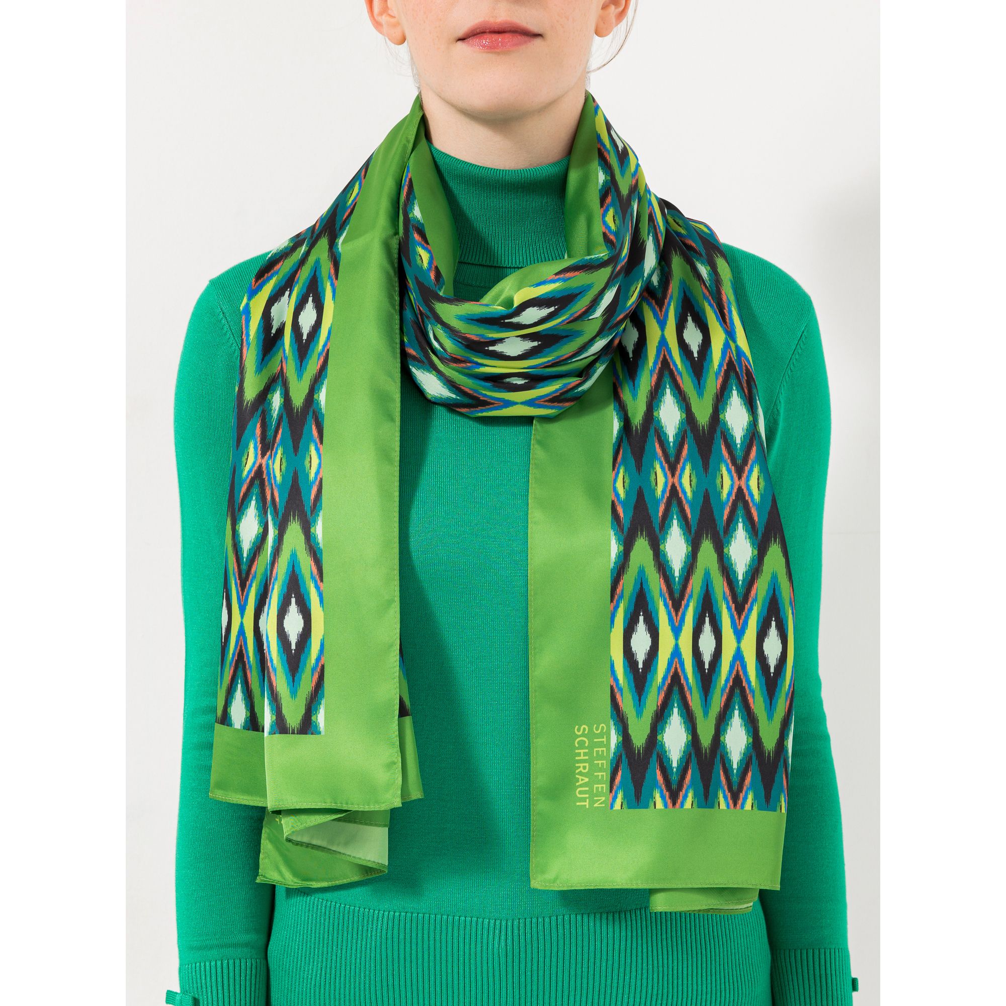 STEFFEN SCHRAUT Schal Caracas Twill-Stoff Allover-Druck ca. 190x90cm