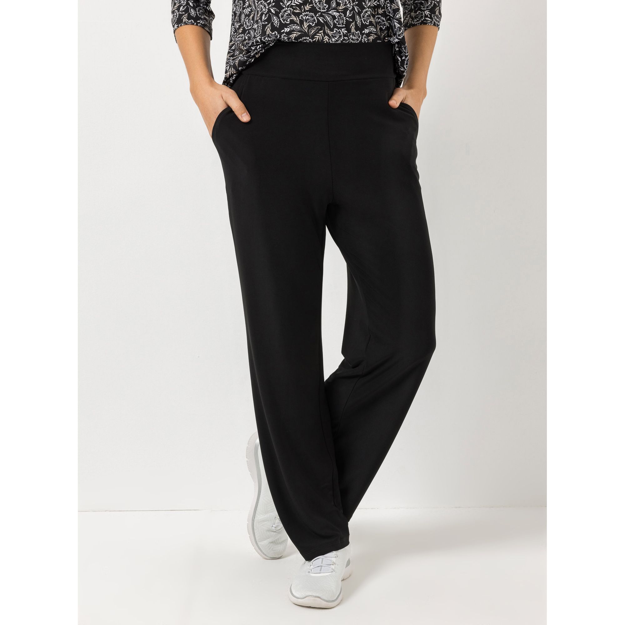 KIM & CO. Hose, lange Form Brazil Knit Jersey 2 Eingrifftaschen gerader Beinverlauf