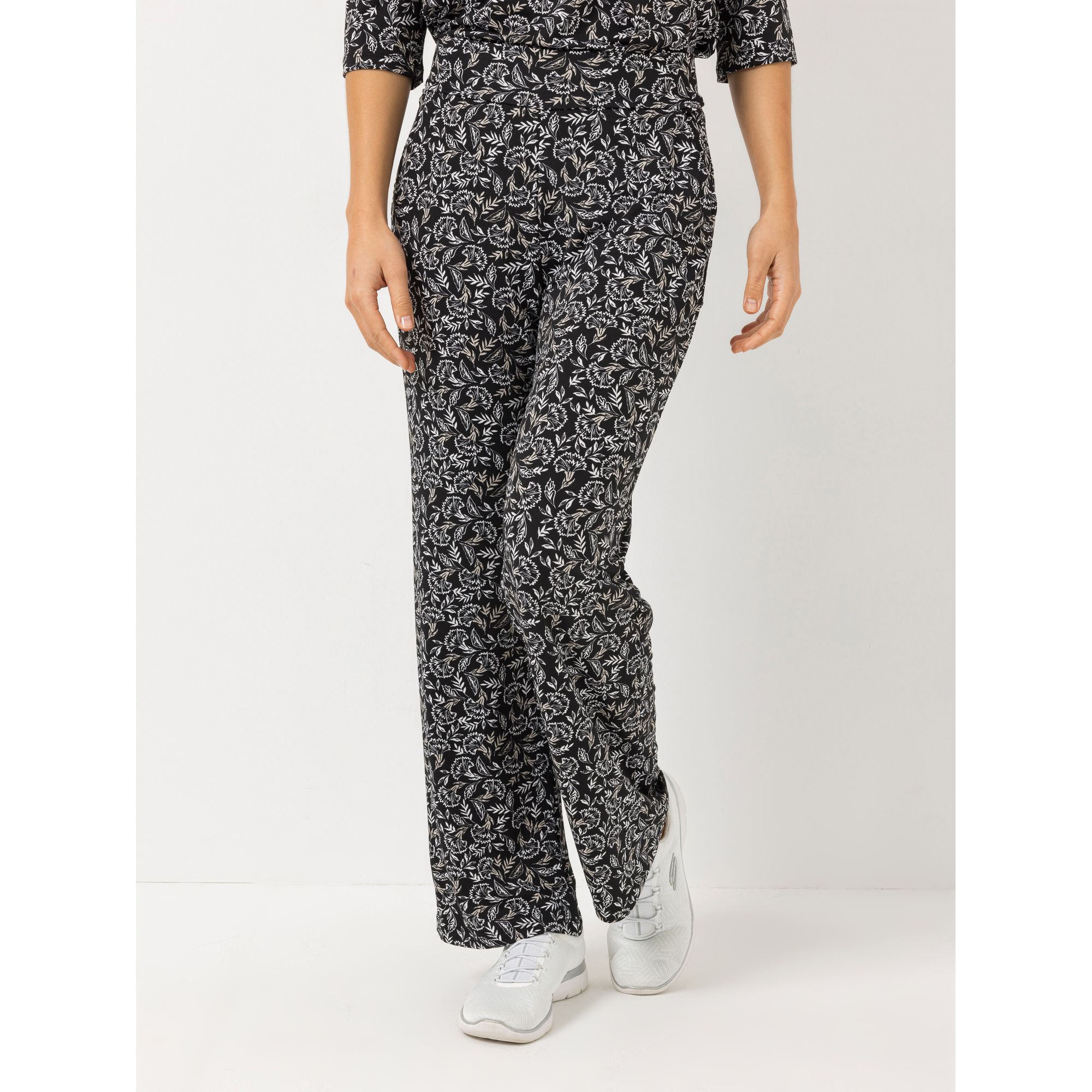 KIM & CO. Hose, lange Form Brazil Knit Jersey 2 Eingrifftaschen gerader Beinverlauf