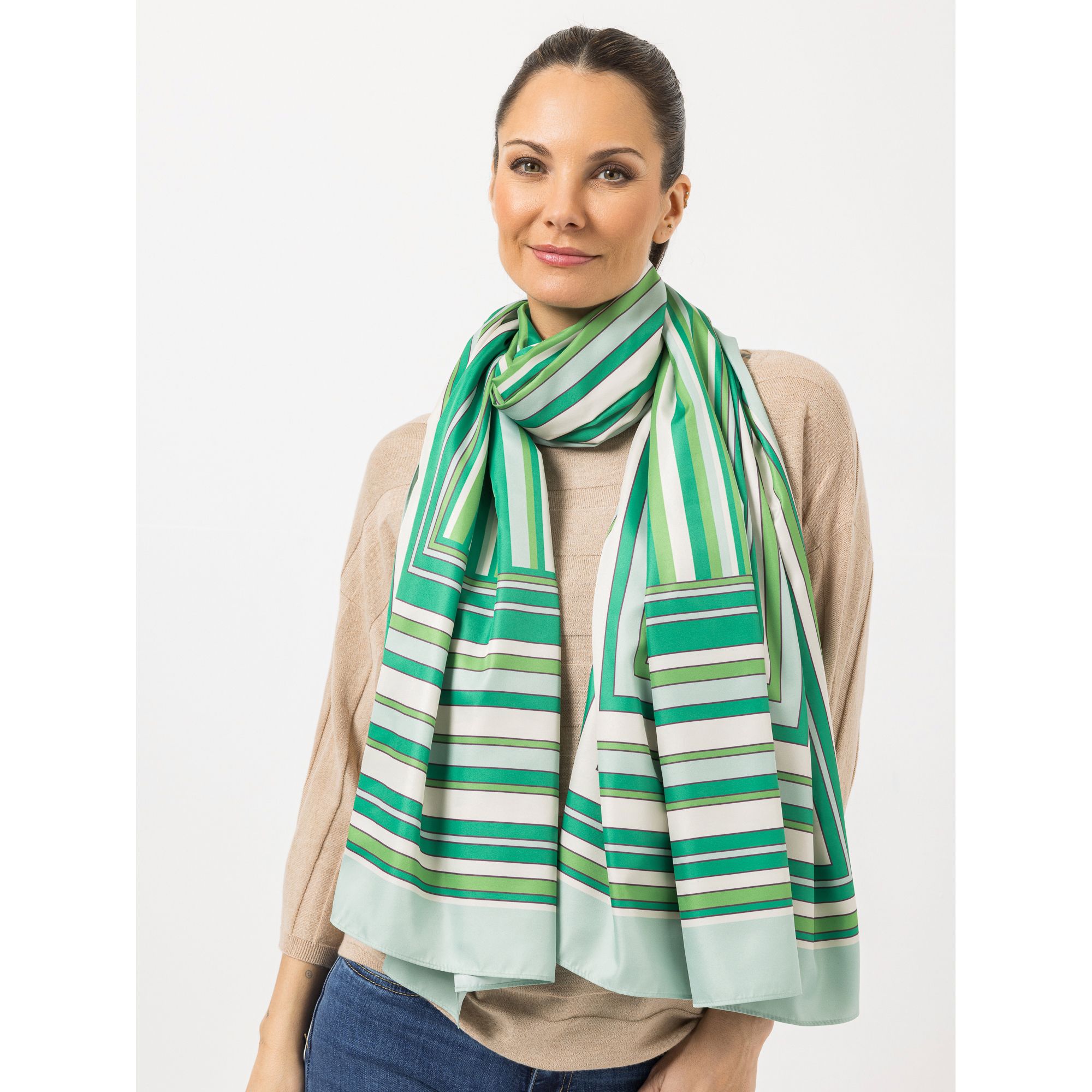 STEFFEN SCHRAUT Schal Caracas Twill-Stoff Allover-Druck ca. 190x90cm