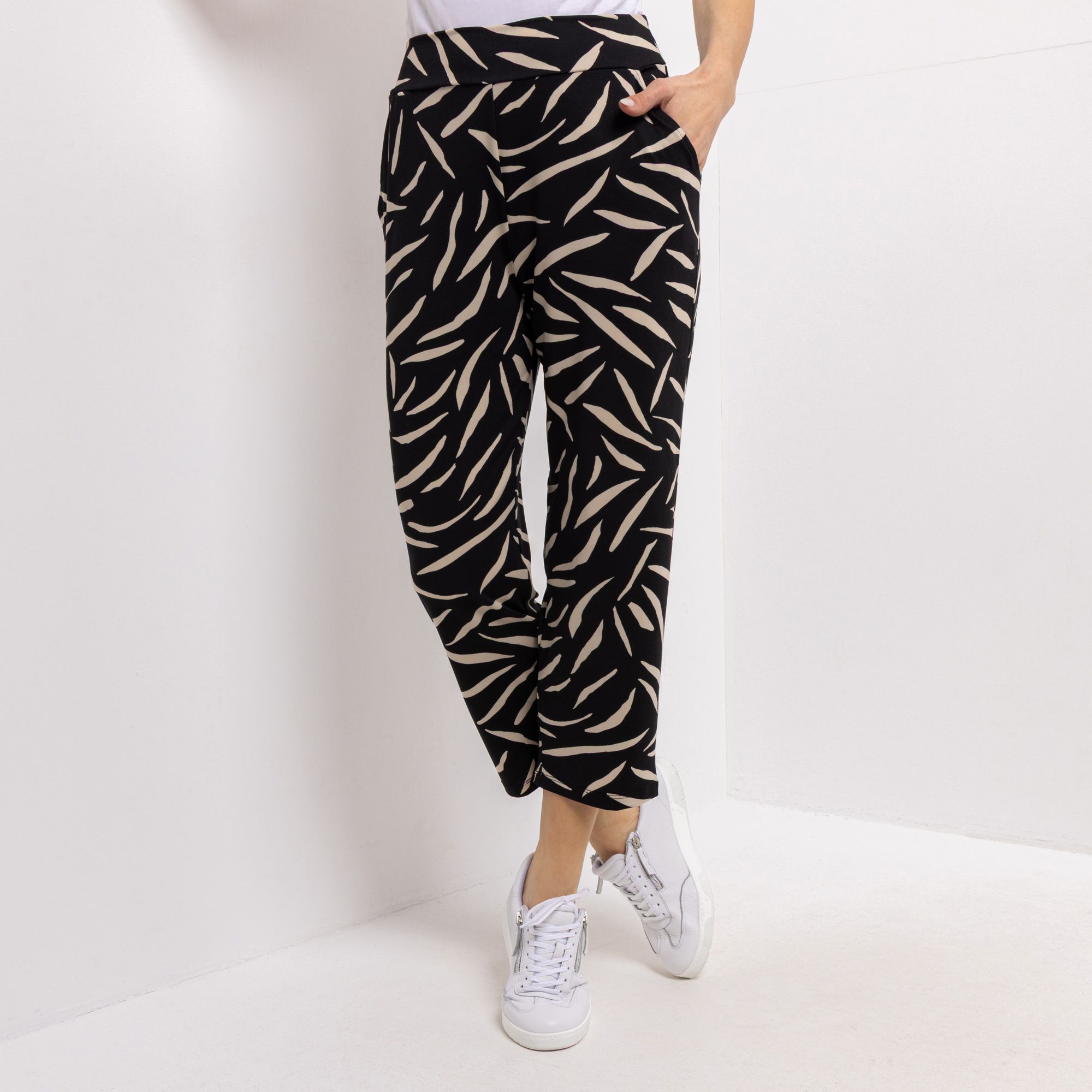 KIM & CO. Hose, 7/8-Länge Brazil Knit Jersey 2 Eingrifftaschen schmaler Beinverlauf