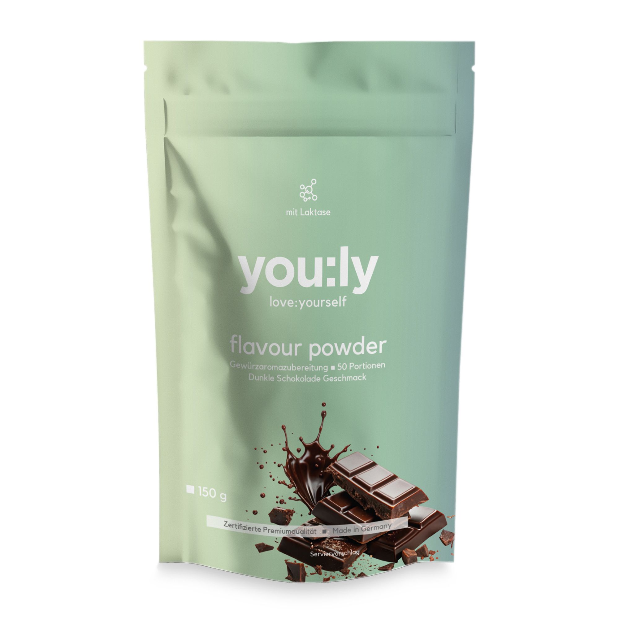 you:ly Flavour Powder Geschmackspulver mit Laktase 150g für 50 Portionen