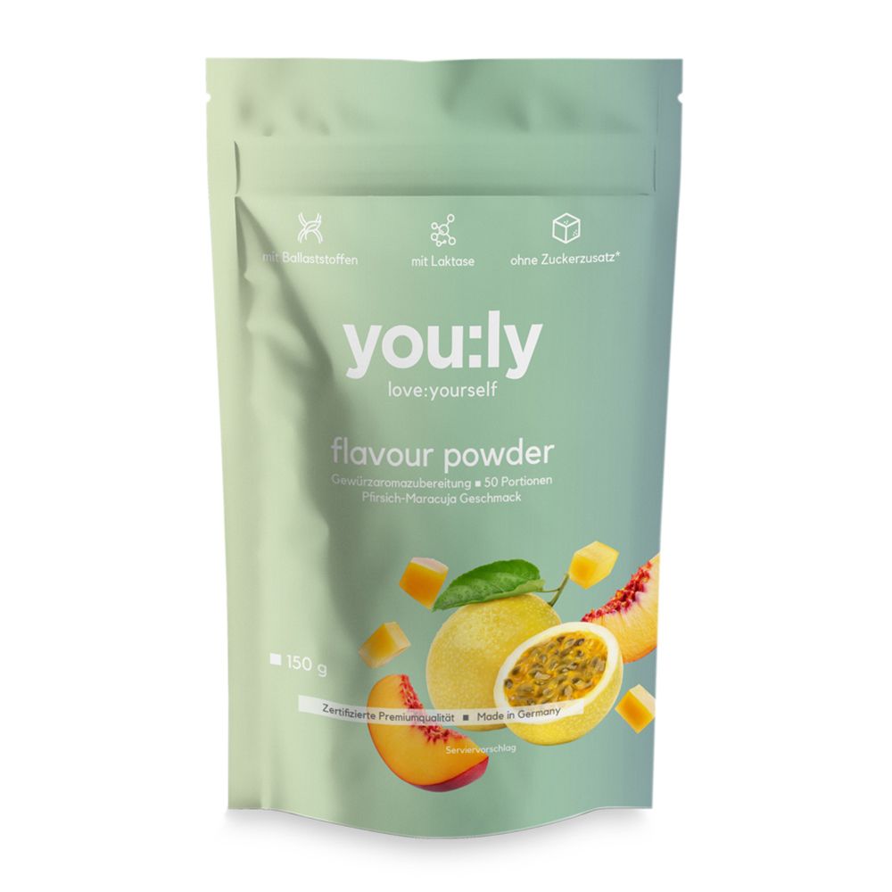 you:ly Flavour Powder Geschmackspulver mit Laktase 150g für 50 Portionen