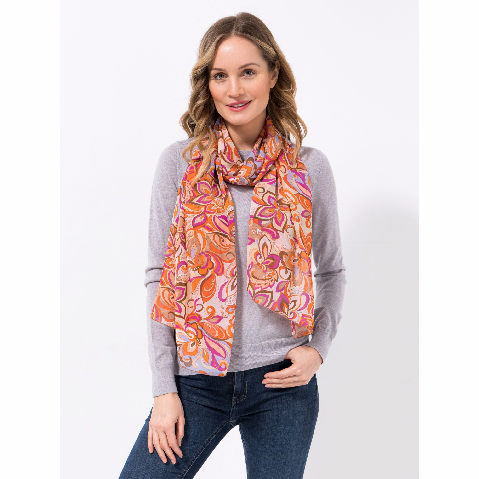 KIM & CO. Schal Chiffon Druckauswahl 178 x 66cm