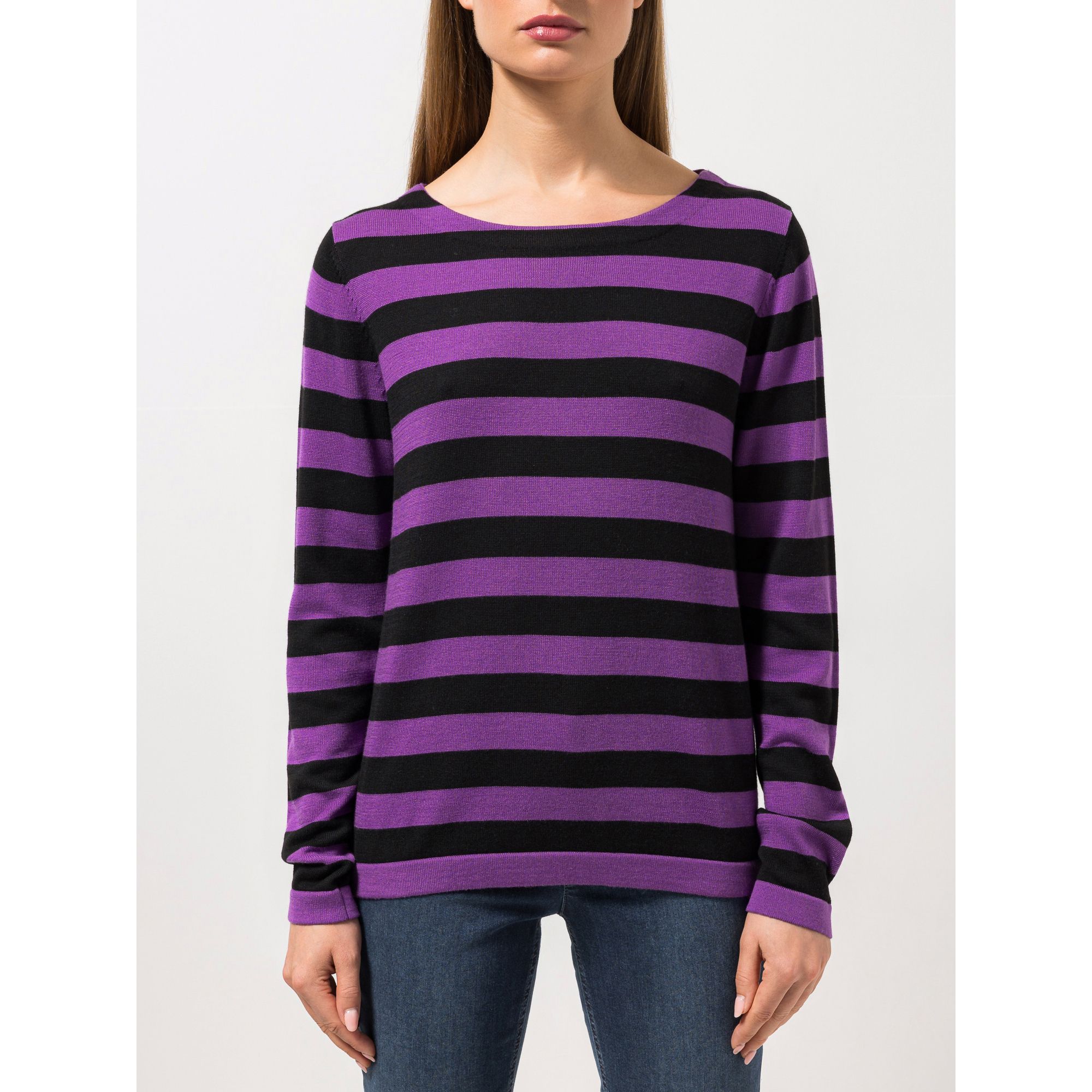 STEFFEN SCHRAUT Pullover Rundhalsausschnitt gestreift figurumspielend