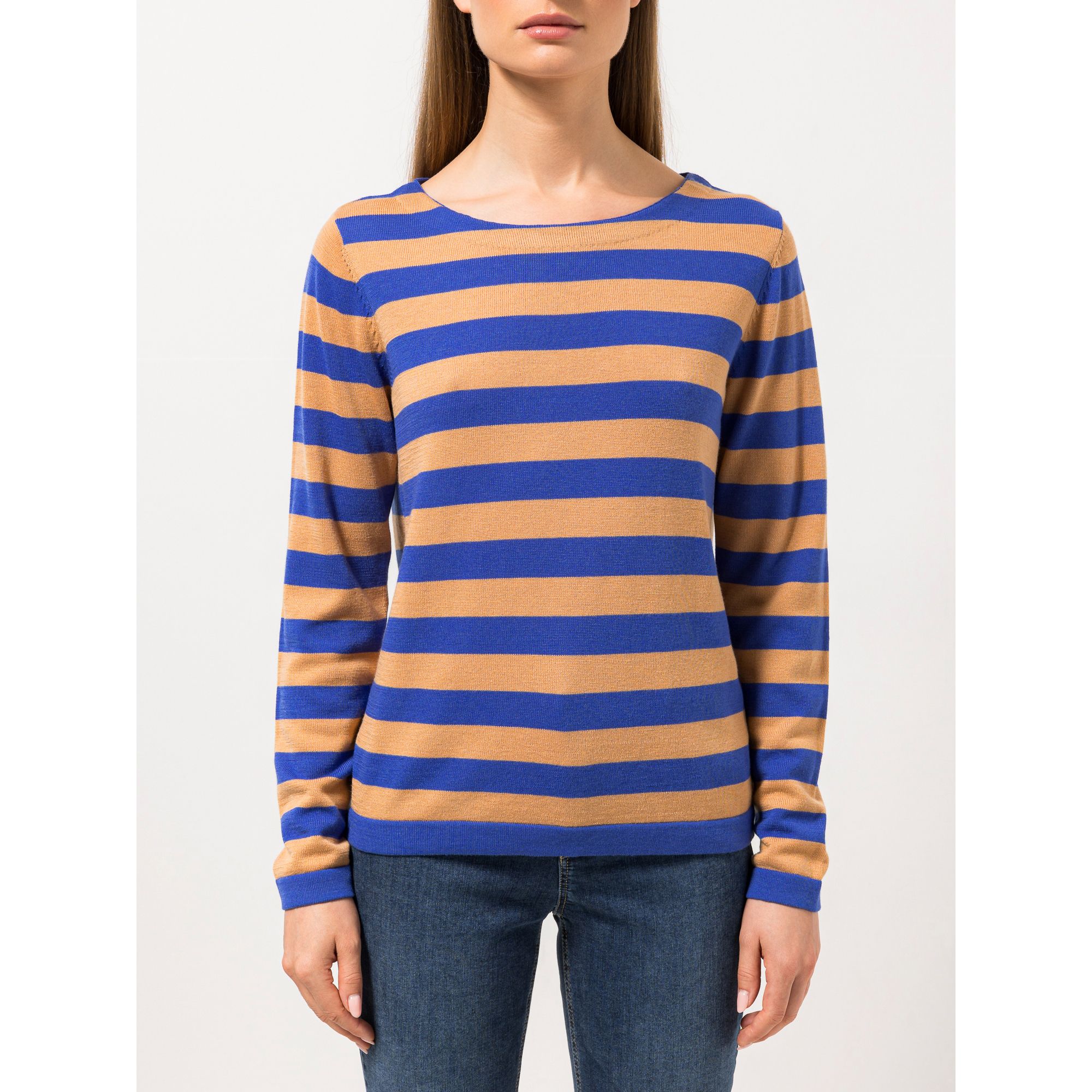 STEFFEN SCHRAUT Pullover Rundhalsausschnitt gestreift figurumspielend