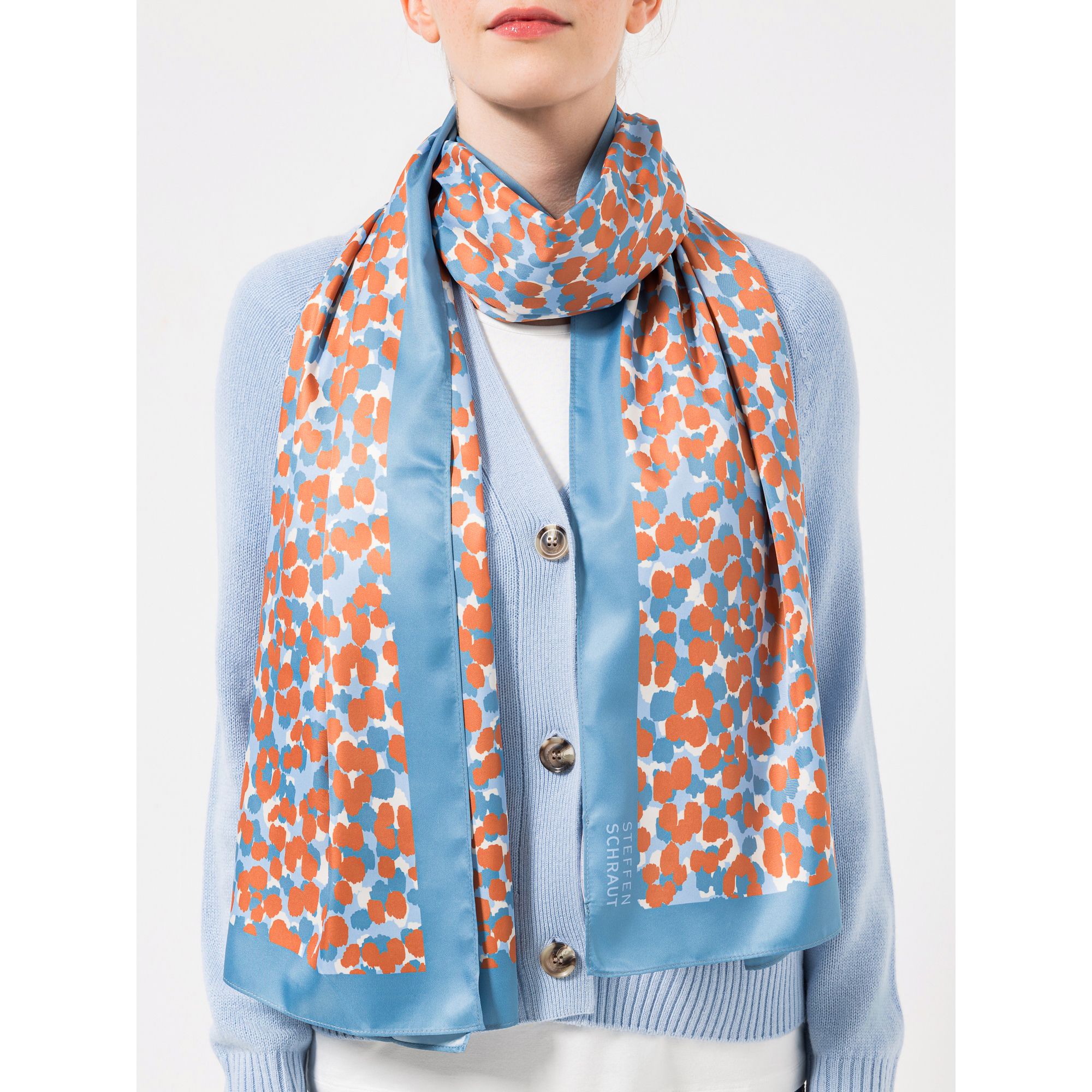 STEFFEN SCHRAUT Schal Caracas Twill-Stoff Allover-Druck ca. 190x90cm