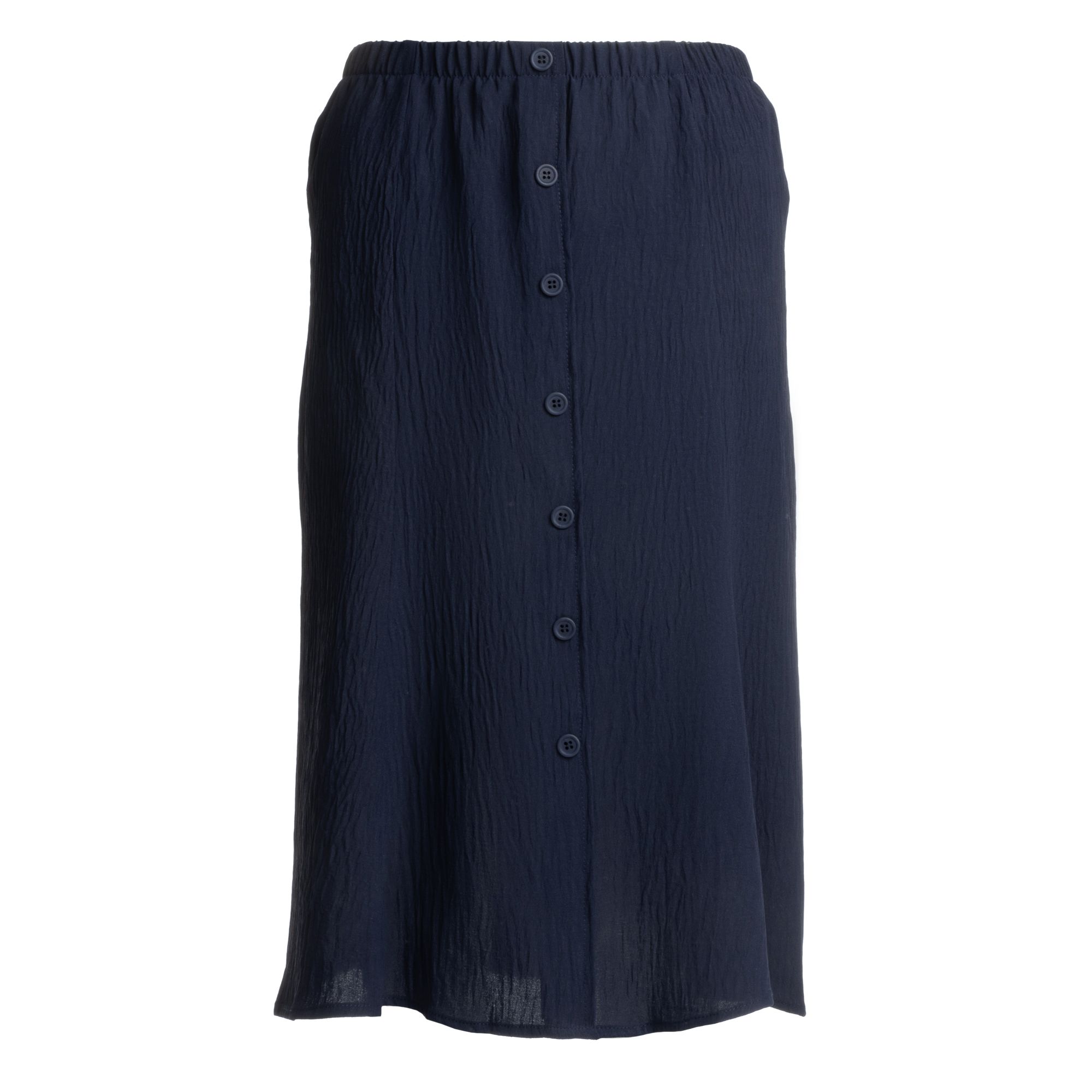 KIM & CO. Rock, knieumspielend Struktur Popeline Knopfleiste figurumspielend