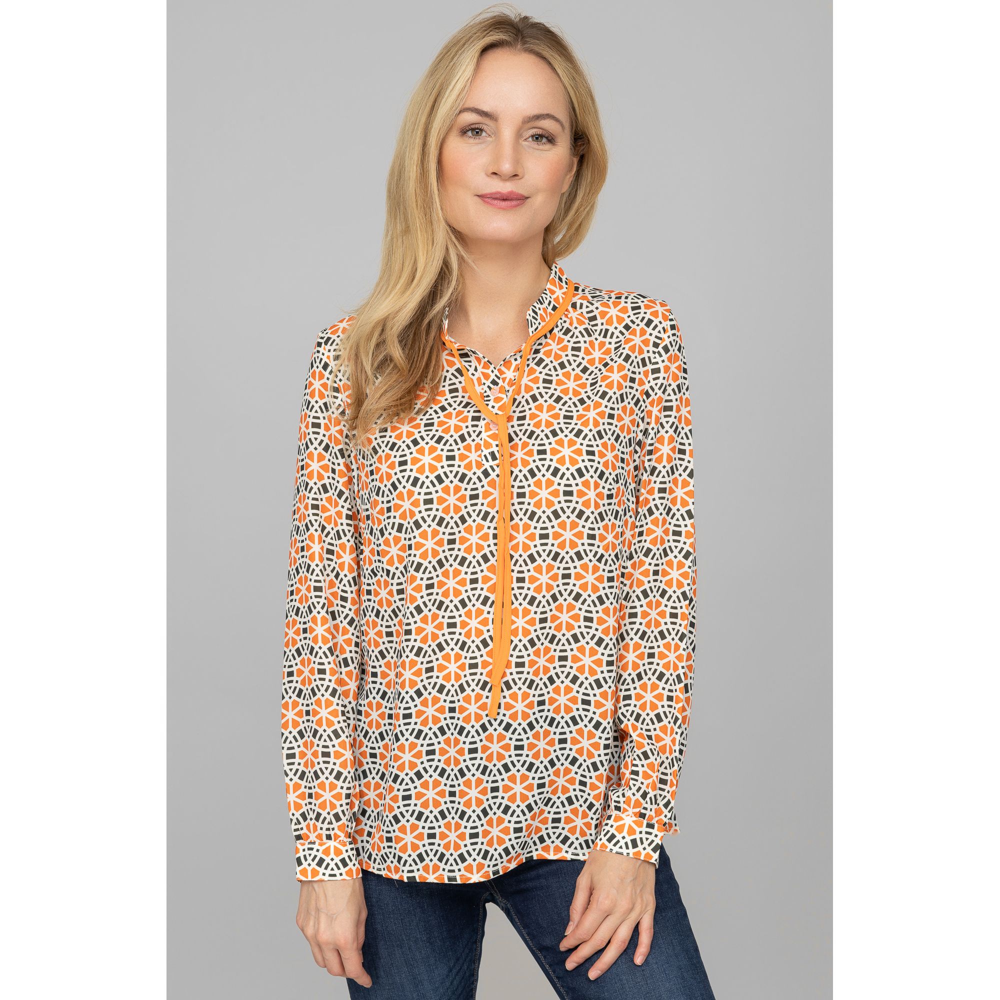 DAWID by Dawid Tomaszewski Bluse 1/1-Arm Stehkragen leger weit