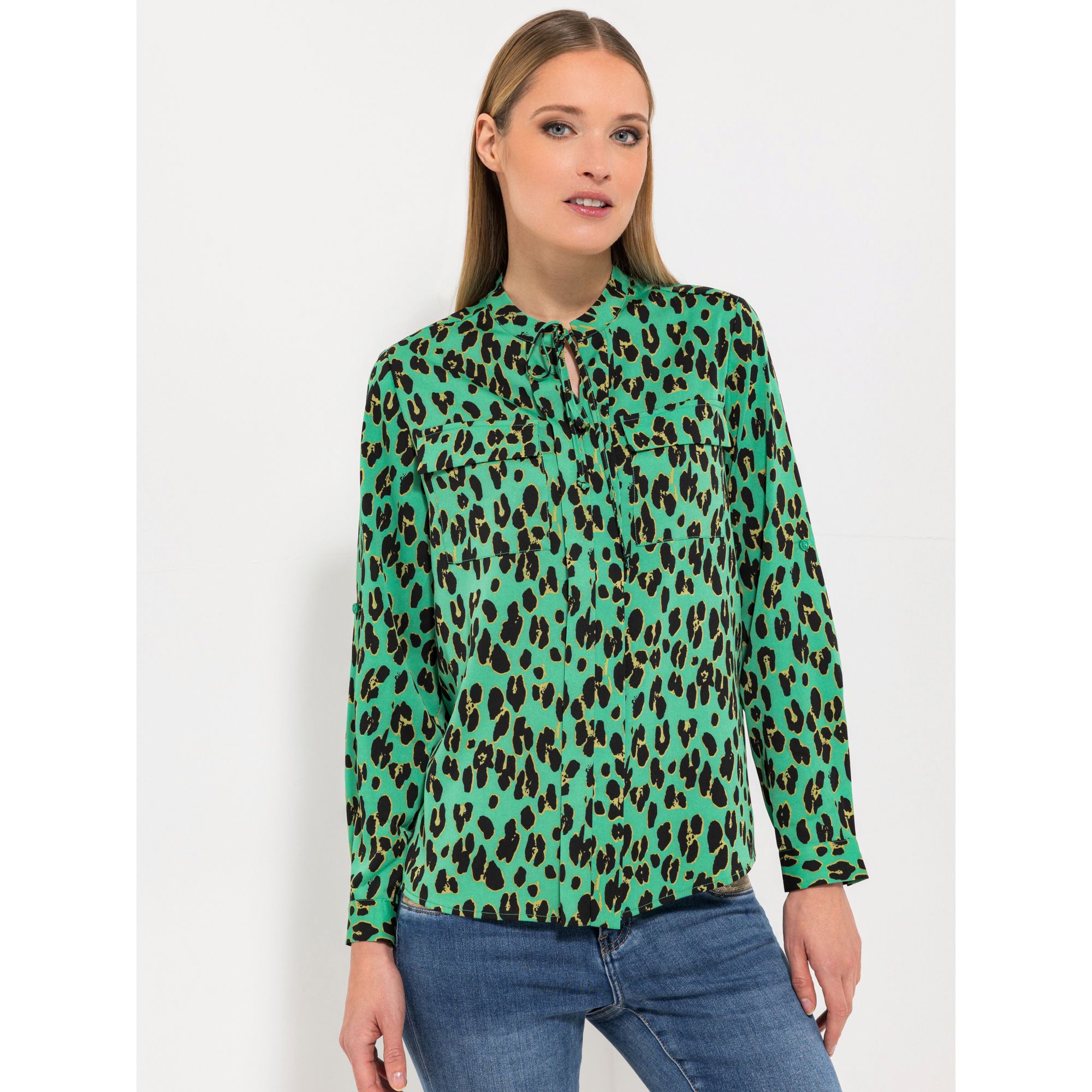 STEFFEN SCHRAUT Bluse Nizza 1/1-Arm, Ärmelriegel Brusttaschen figurumspielend