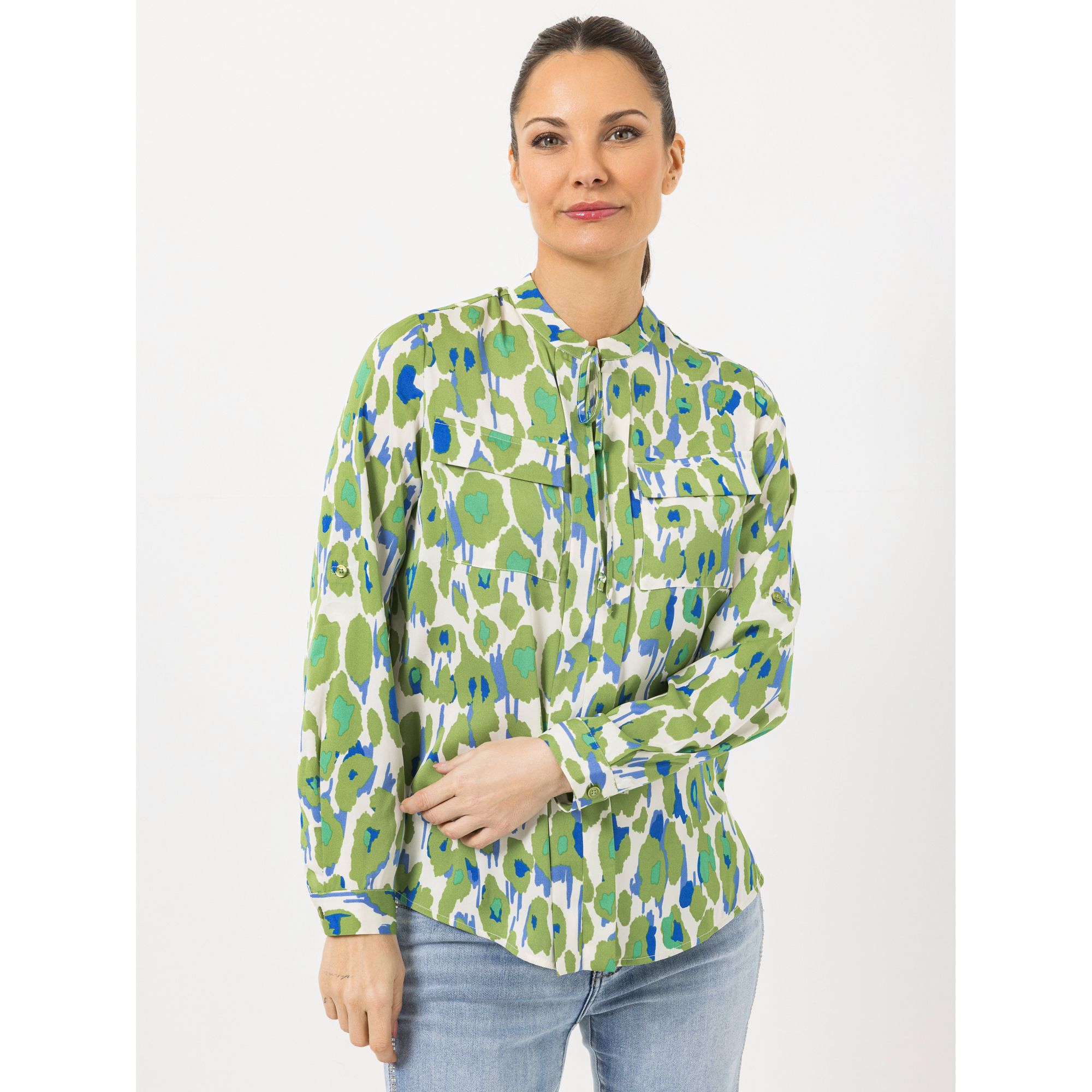 STEFFEN SCHRAUT Bluse Nizza 1/1-Arm, Ärmelriegel Brusttaschen figurumspielend